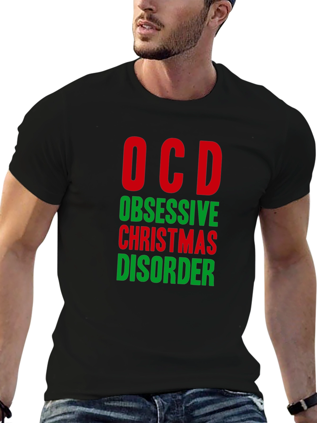 OCD Obsessive Christmas Disorder Funny T-Shirt