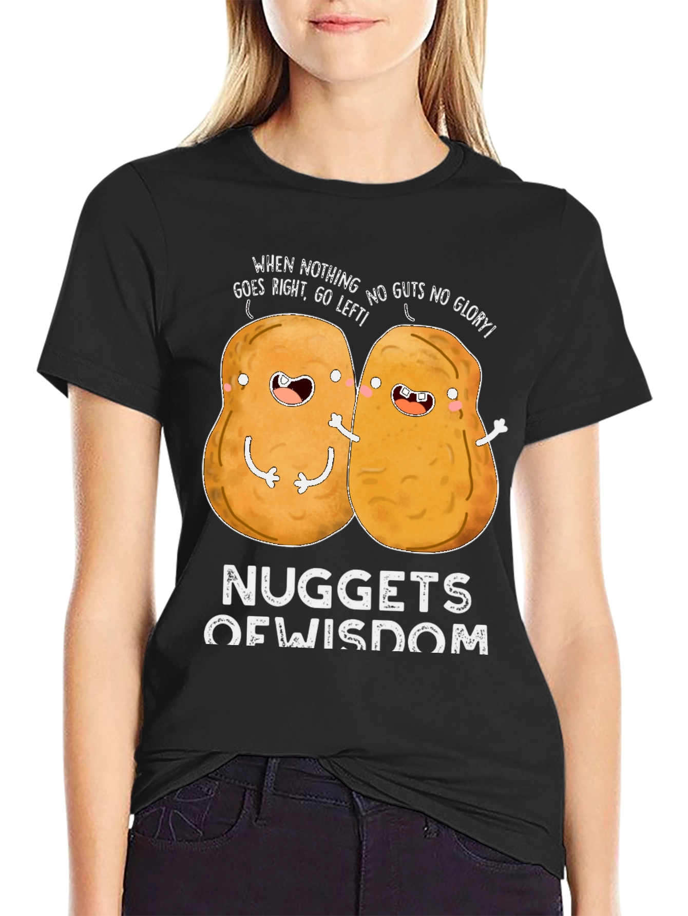 Nuggets of Wisdom Funny Graphic T-Shirt