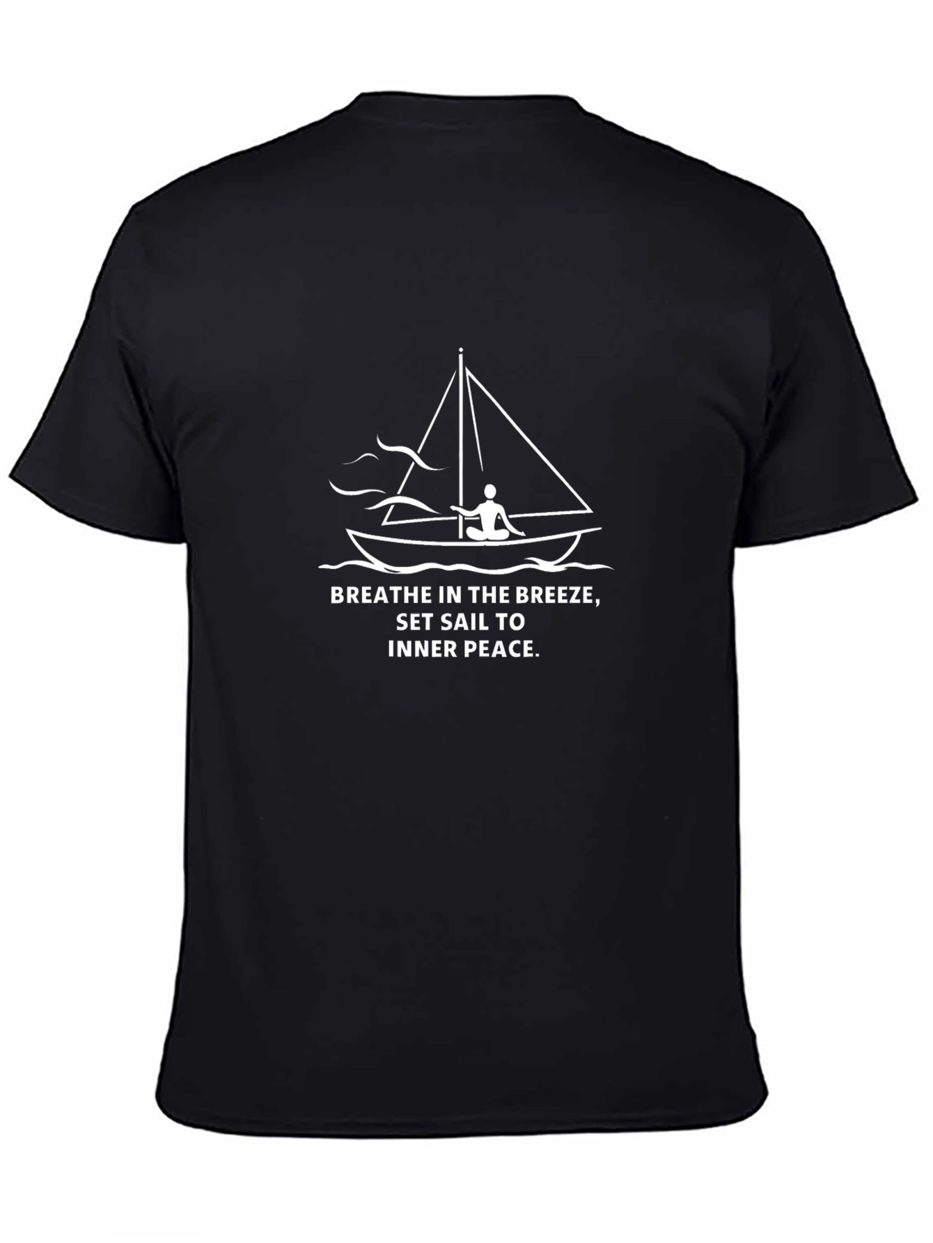 Breathe Inner Peace Sailboat Graphic Tee