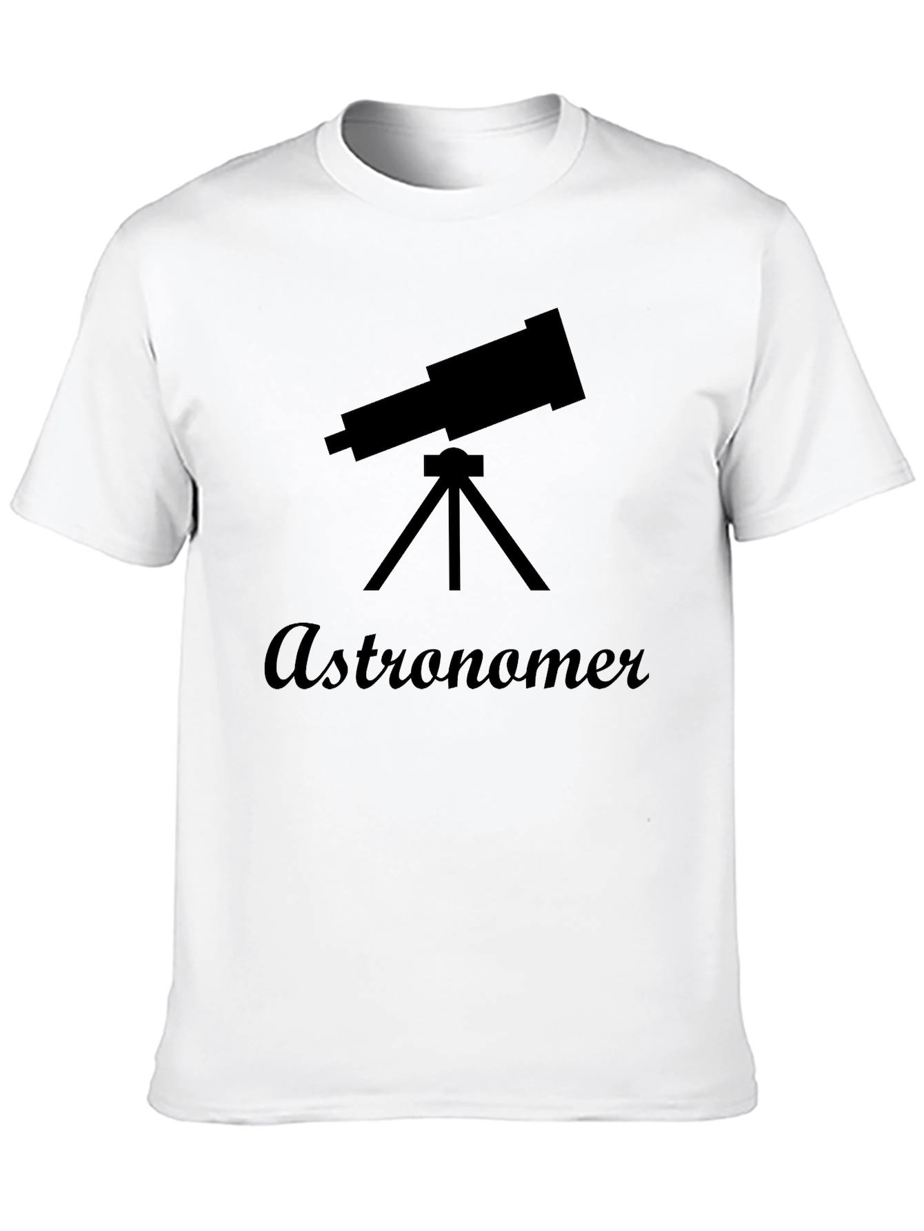 Astronomer Graphic Tee - Black Cotton T-Shirt