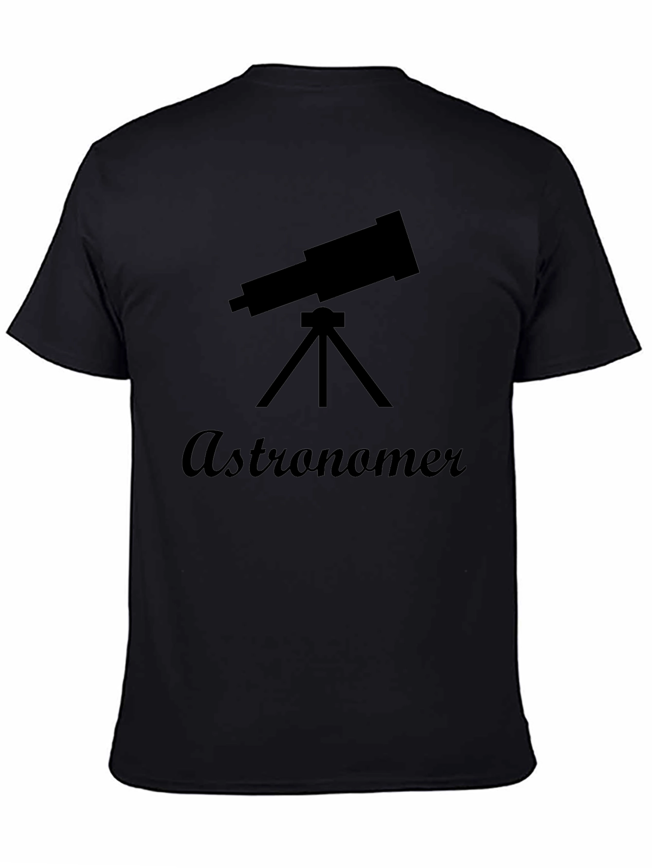 Astronomer Graphic Tee - Black Cotton T-Shirt