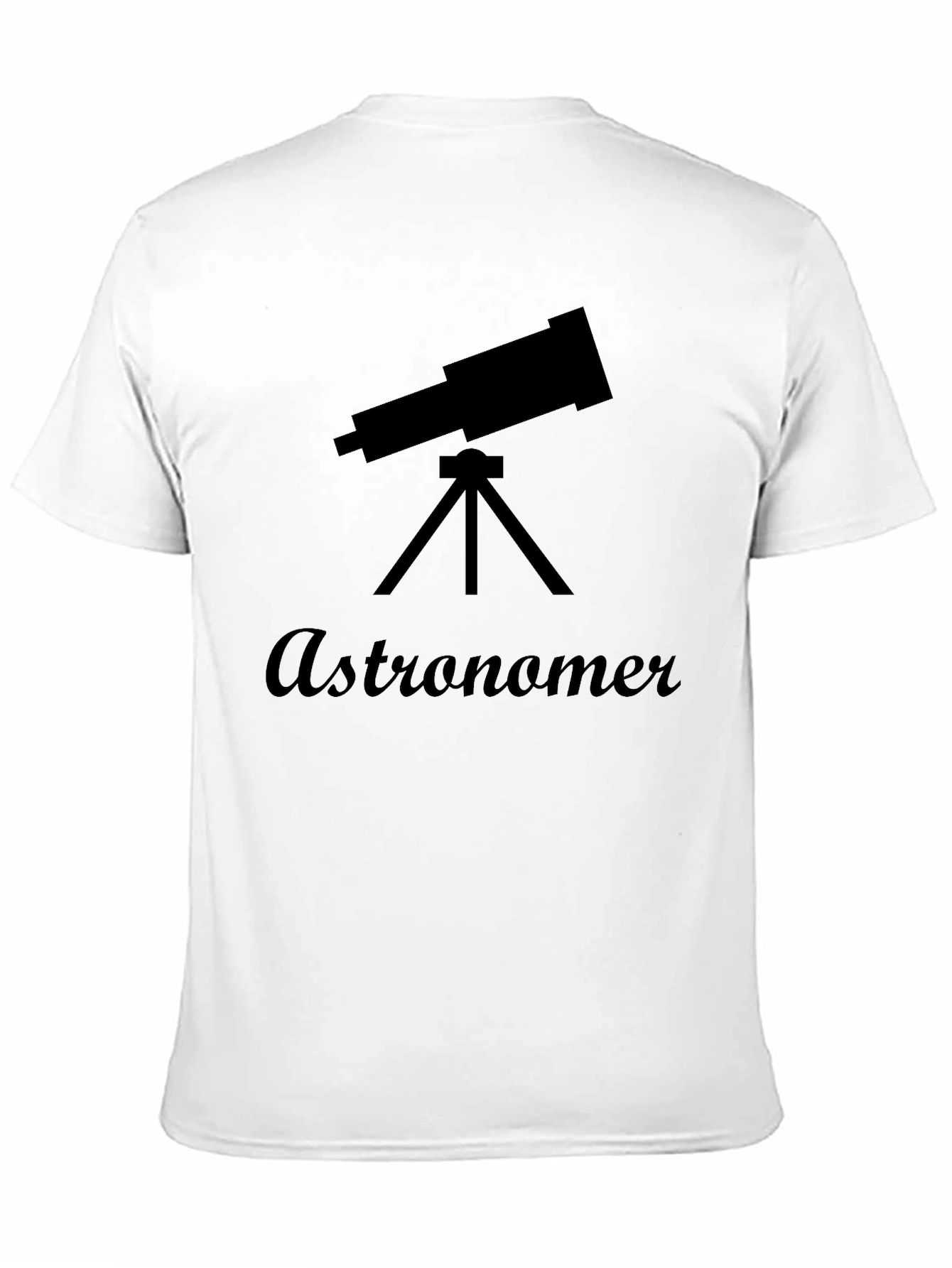 Astronomer Graphic Tee - Black Cotton T-Shirt