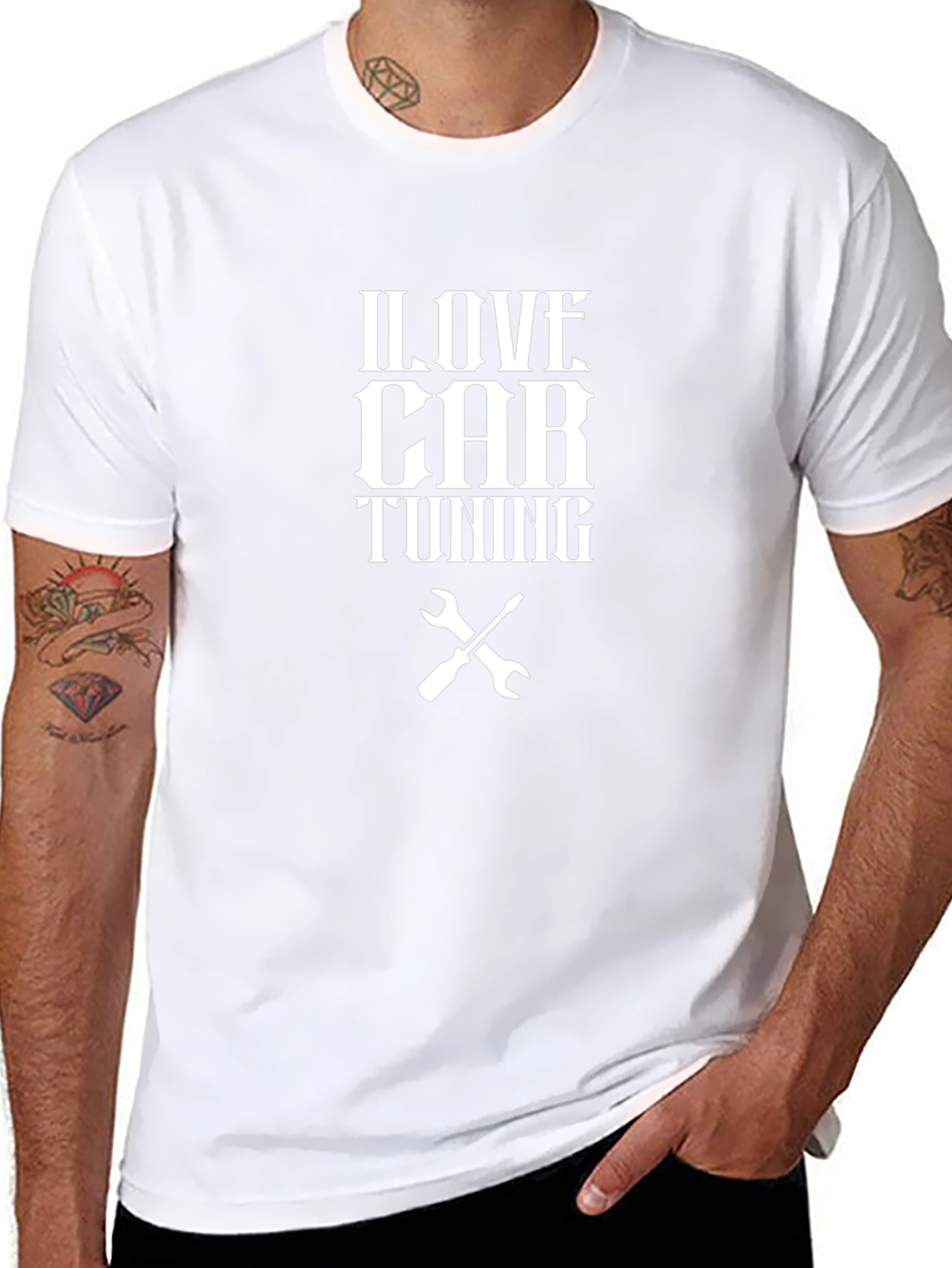I Love Car Tuning Graphic T-Shirt - Mechanic Gift