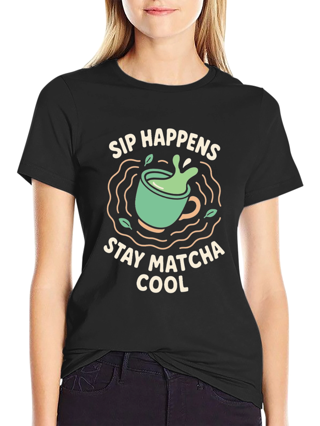 Sip Happens Stay Matcha Cool T-Shirt