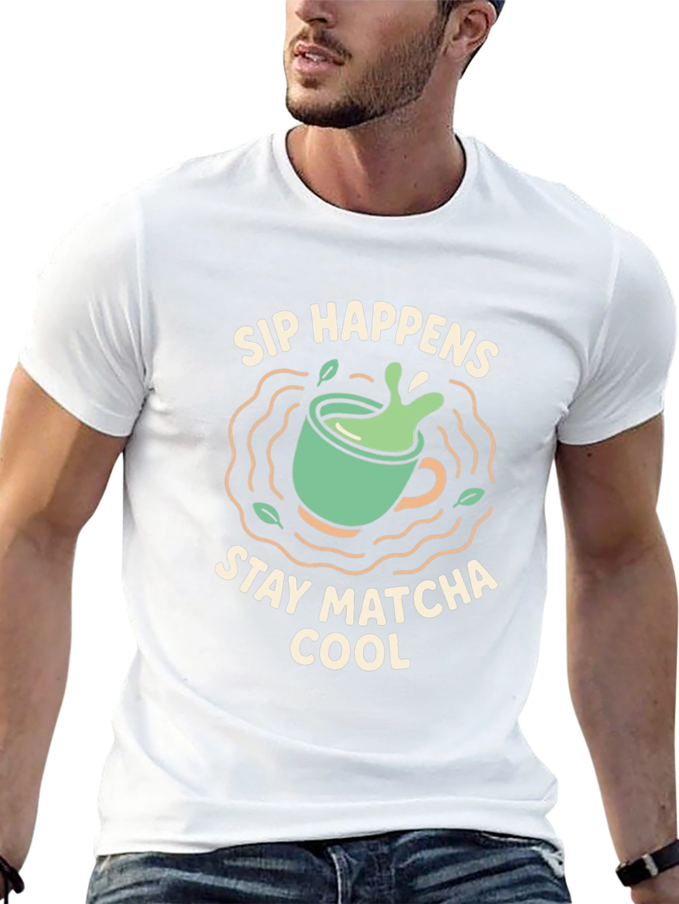 Sip Happens Stay Matcha Cool T-Shirt