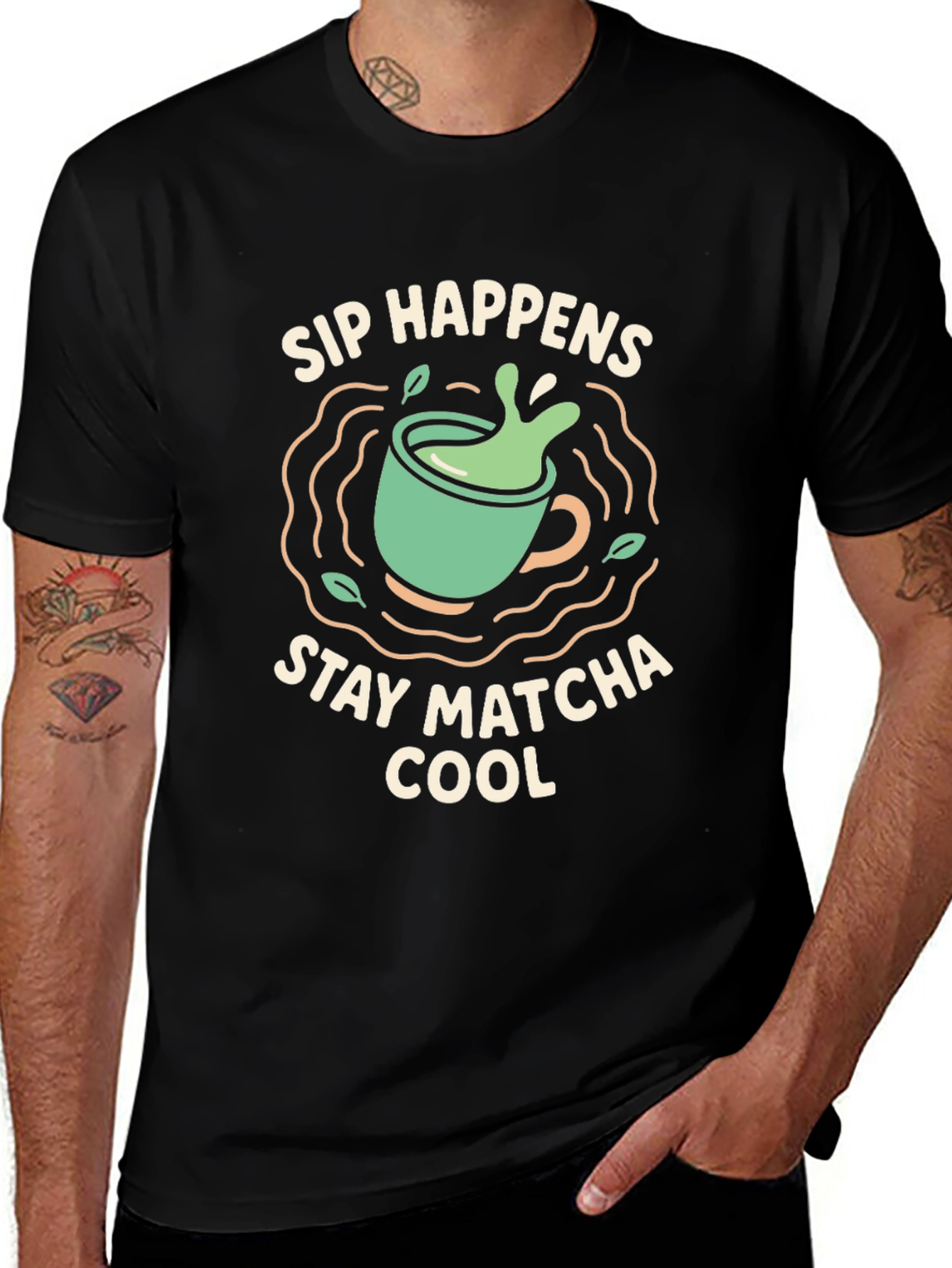 Sip Happens Stay Matcha Cool T-Shirt