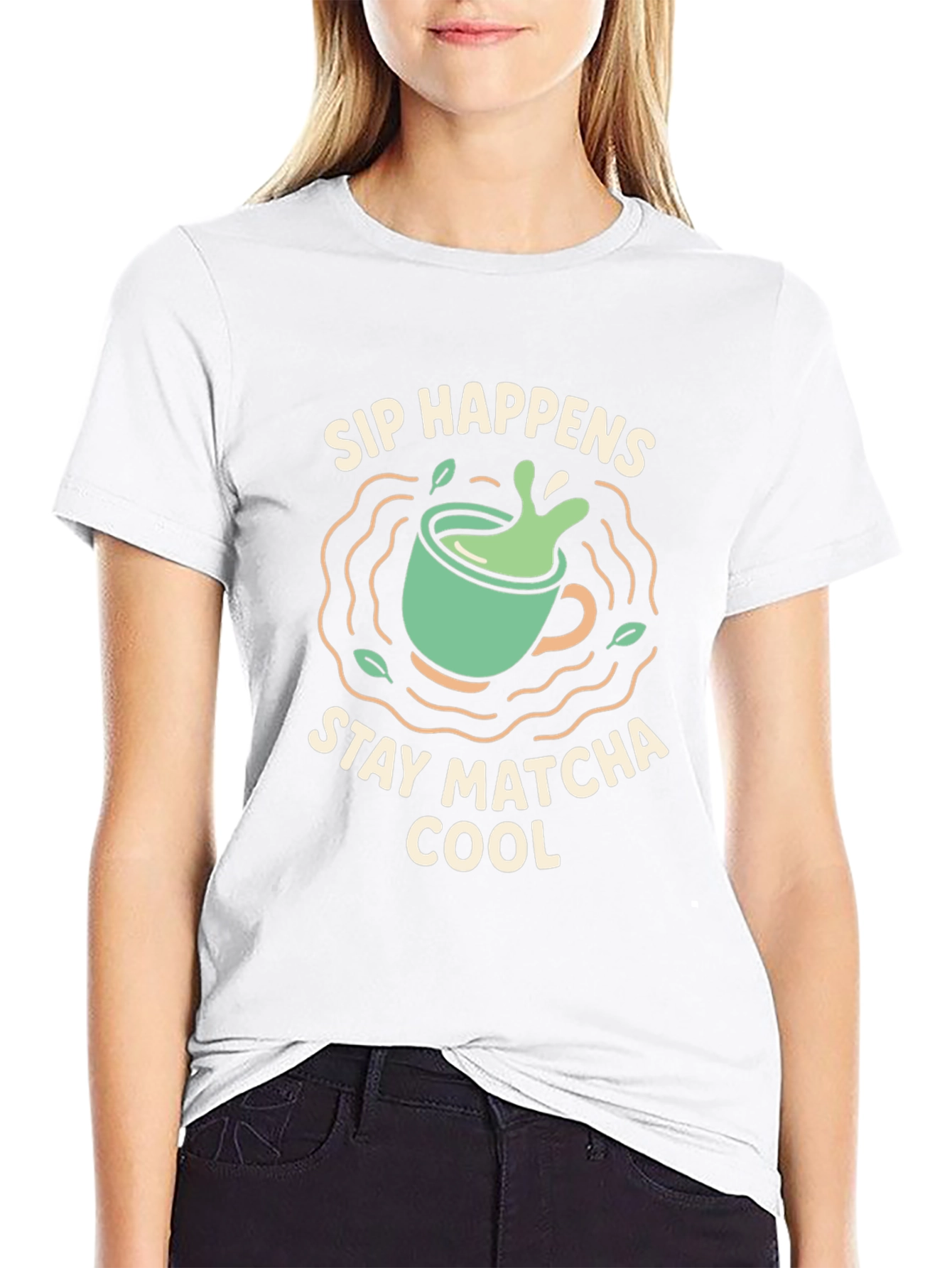 Sip Happens Stay Matcha Cool T-Shirt
