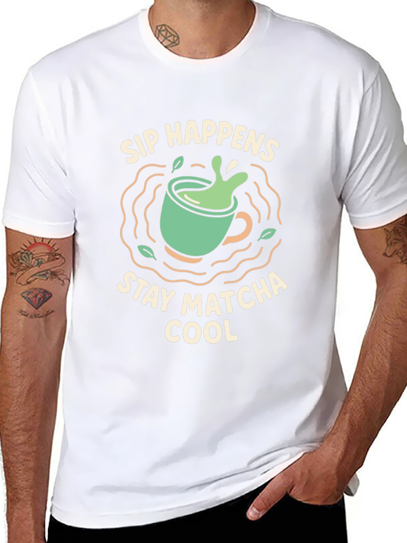 Sip Happens Stay Matcha Cool T-Shirt