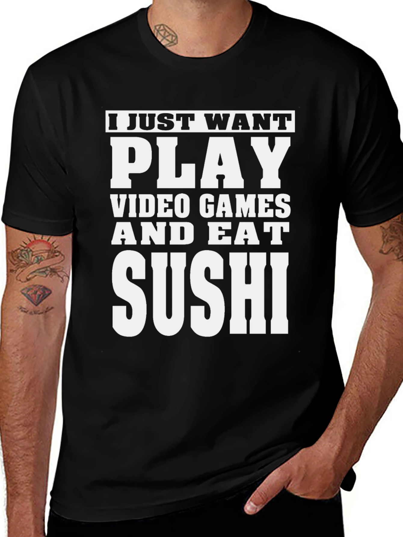 Video Games & Sushi T-Shirt