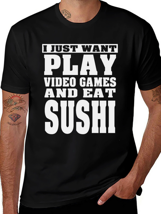 Video Games & Sushi T-Shirt