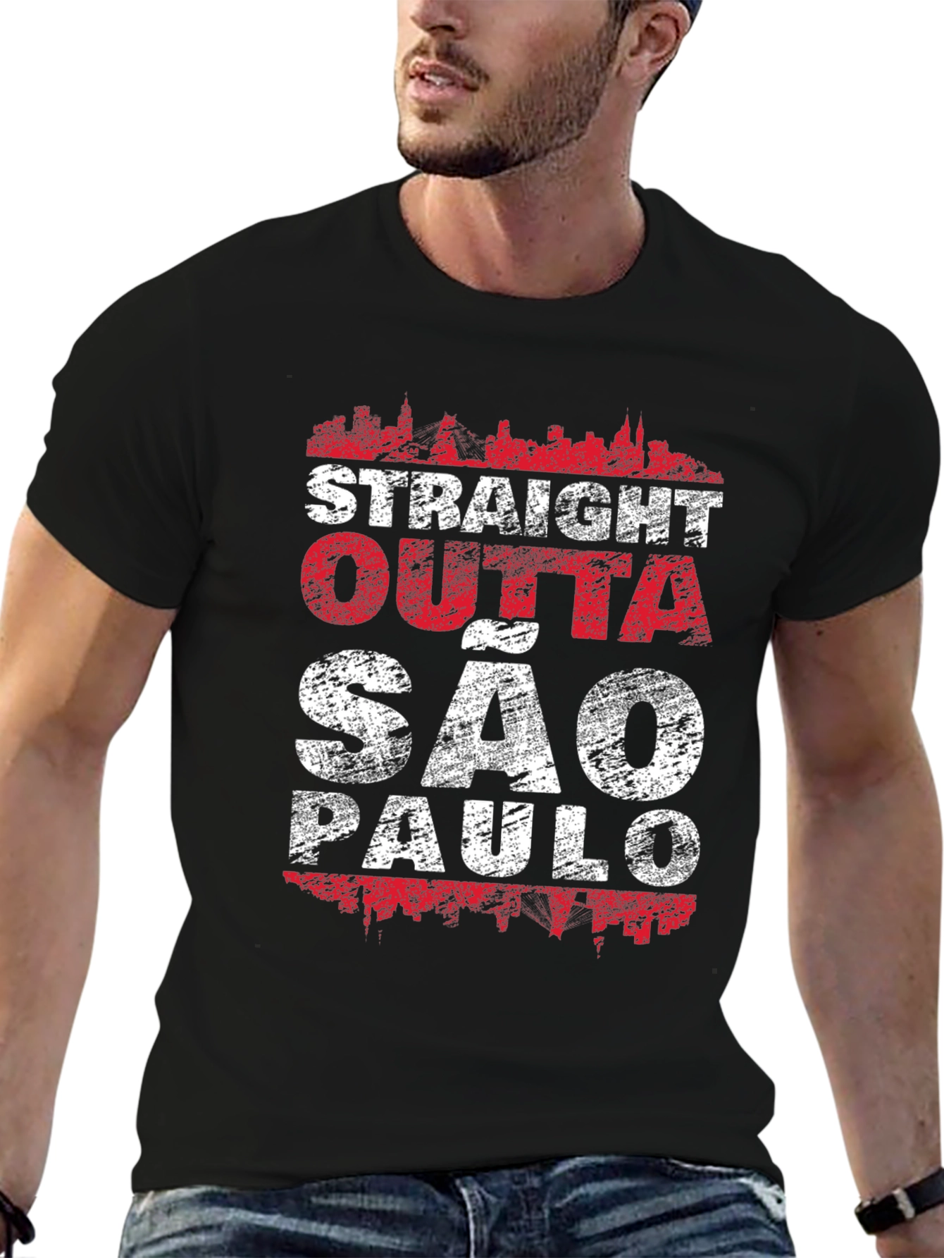 Straight Outta São Paulo Black T-Shirt