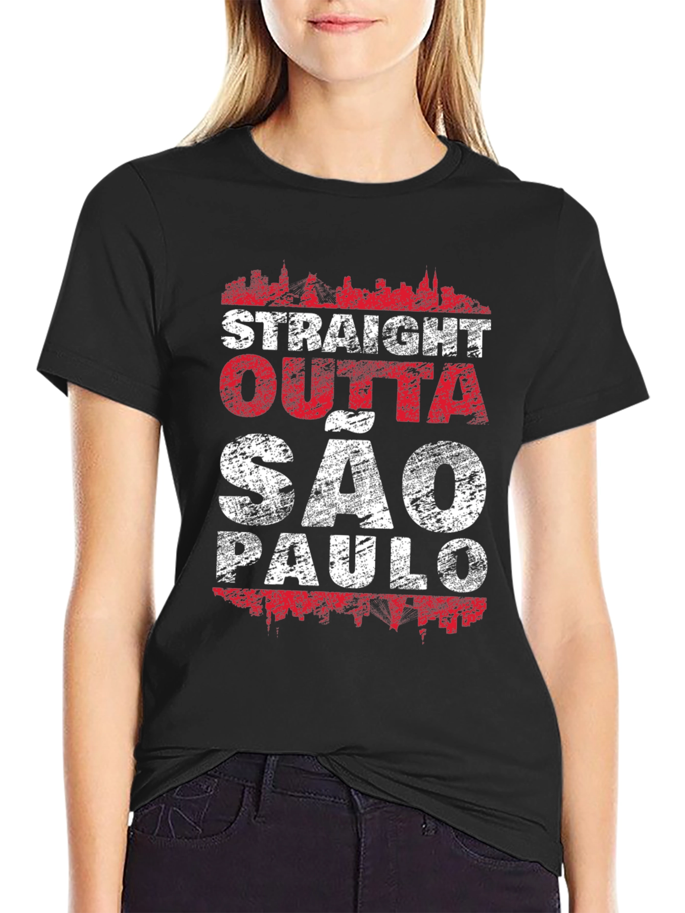 Straight Outta São Paulo Black T-Shirt