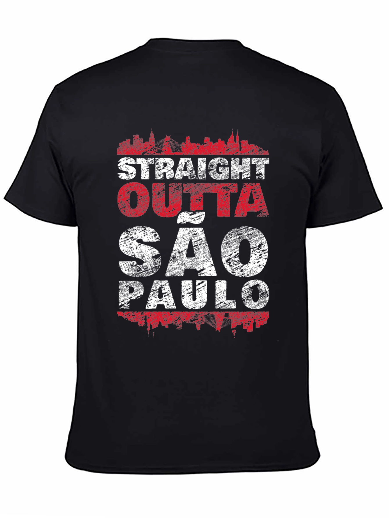Straight Outta São Paulo Black T-Shirt