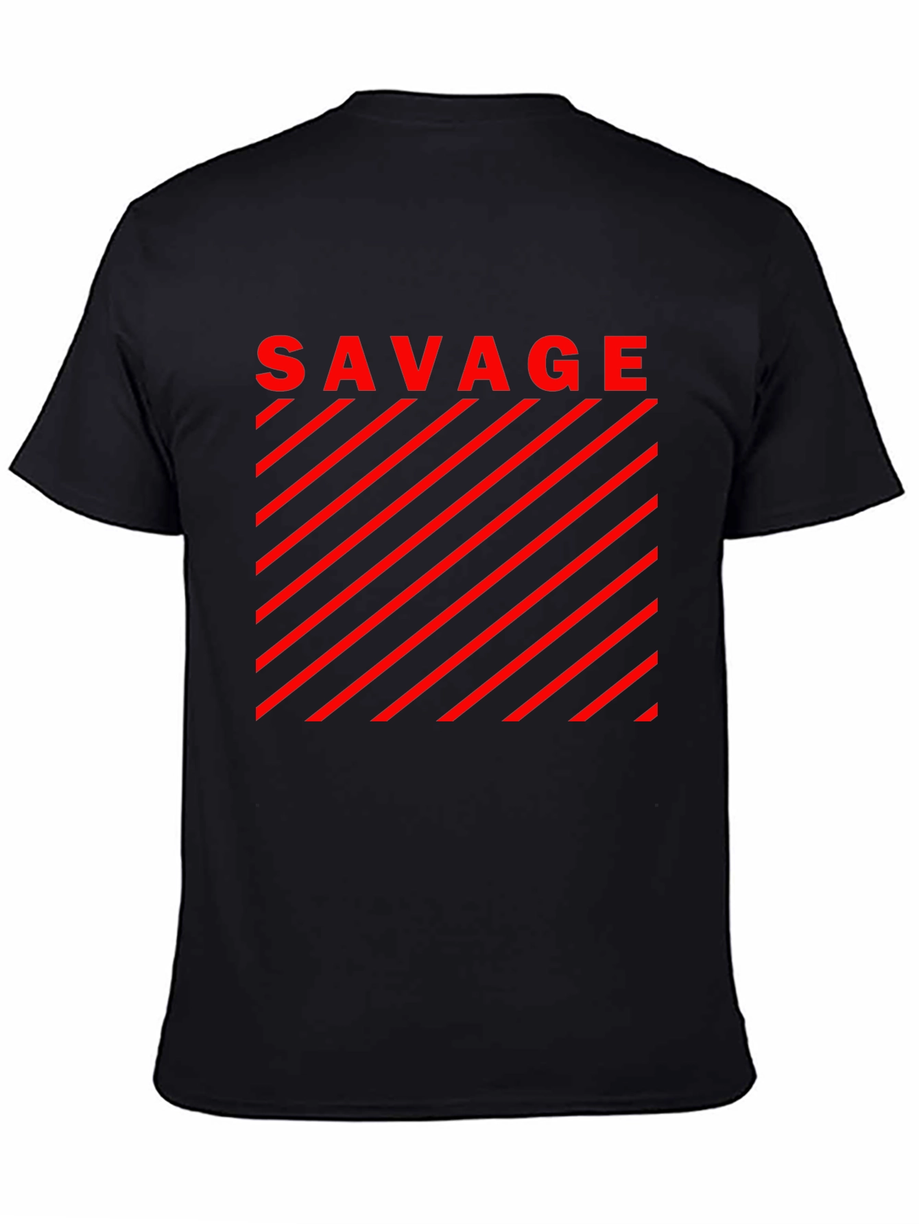Savage Graphic T-Shirt - Bold Red Design