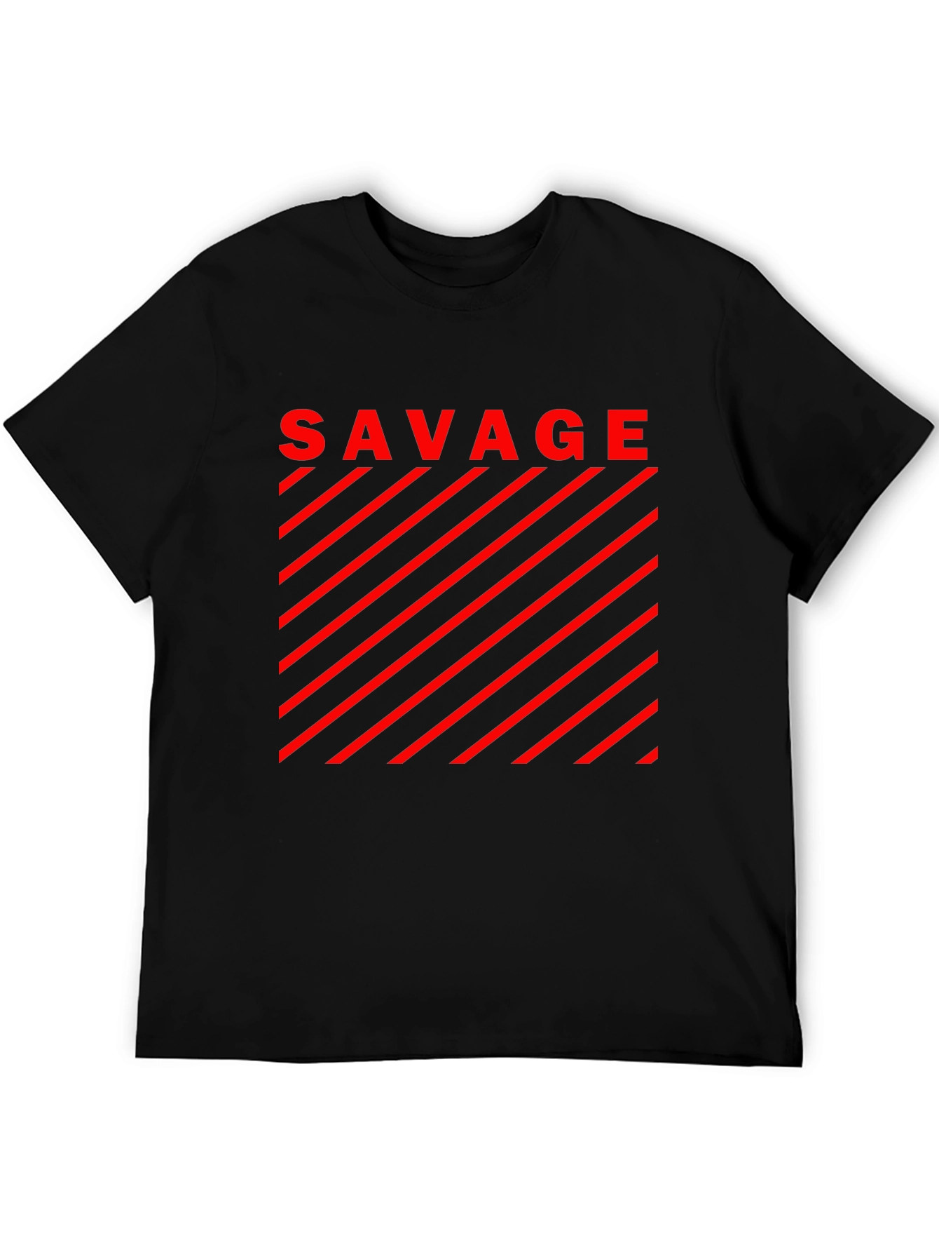 Savage Graphic T-Shirt - Bold Red Design