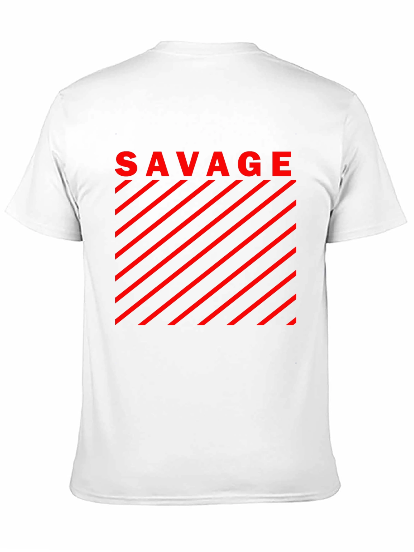 Savage Graphic T-Shirt - Bold Red Design
