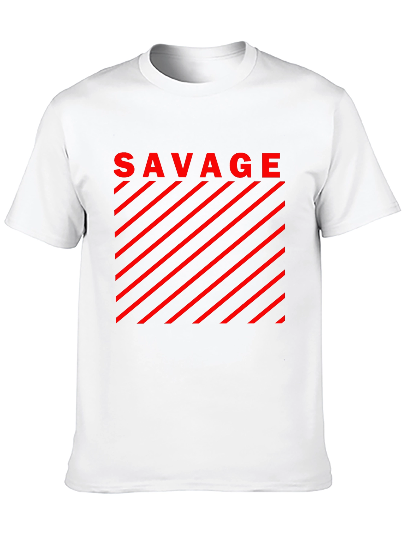 Savage Graphic T-Shirt - Bold Red Design
