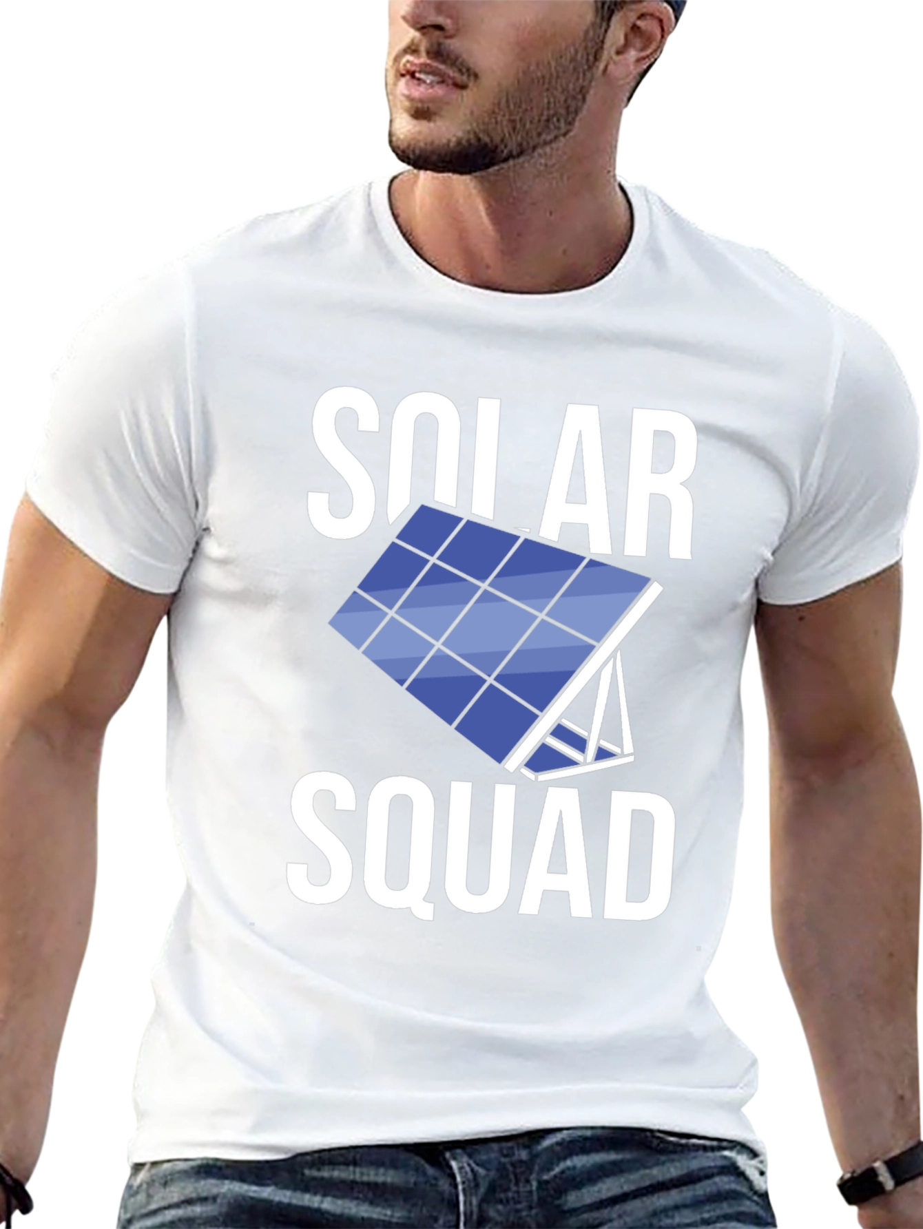 Solar Squad Graphic Tee - Black Crew Neck