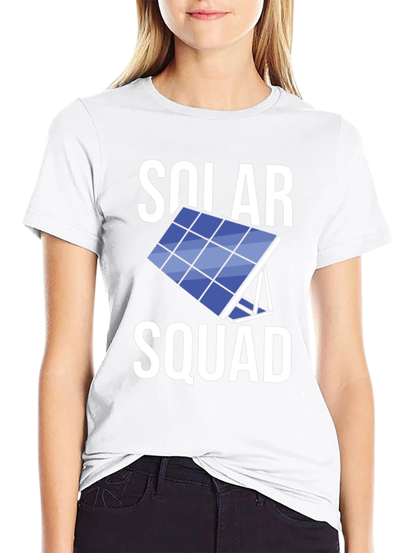 Solar Squad Graphic Tee - Black Crew Neck