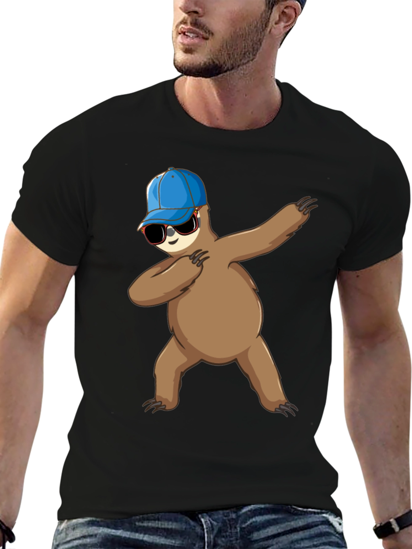 Dabbing Sloth Graphic Tee