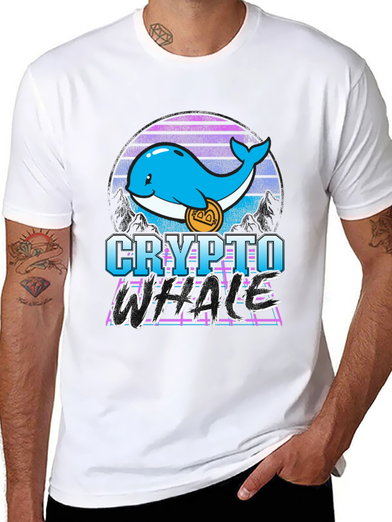 Crypto Whale T-Shirt - Bitcoin HODL