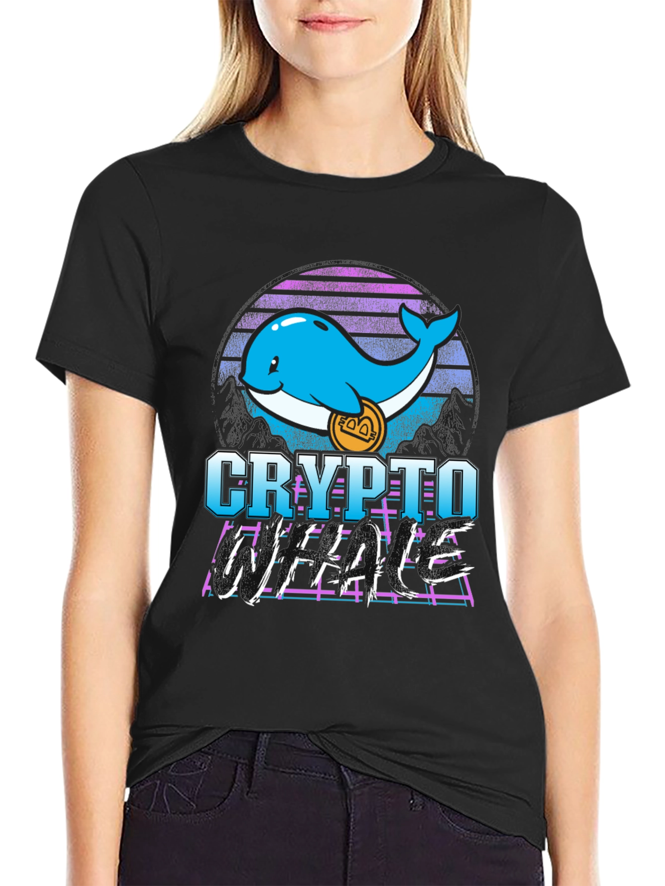 Crypto Whale T-Shirt - Bitcoin HODL