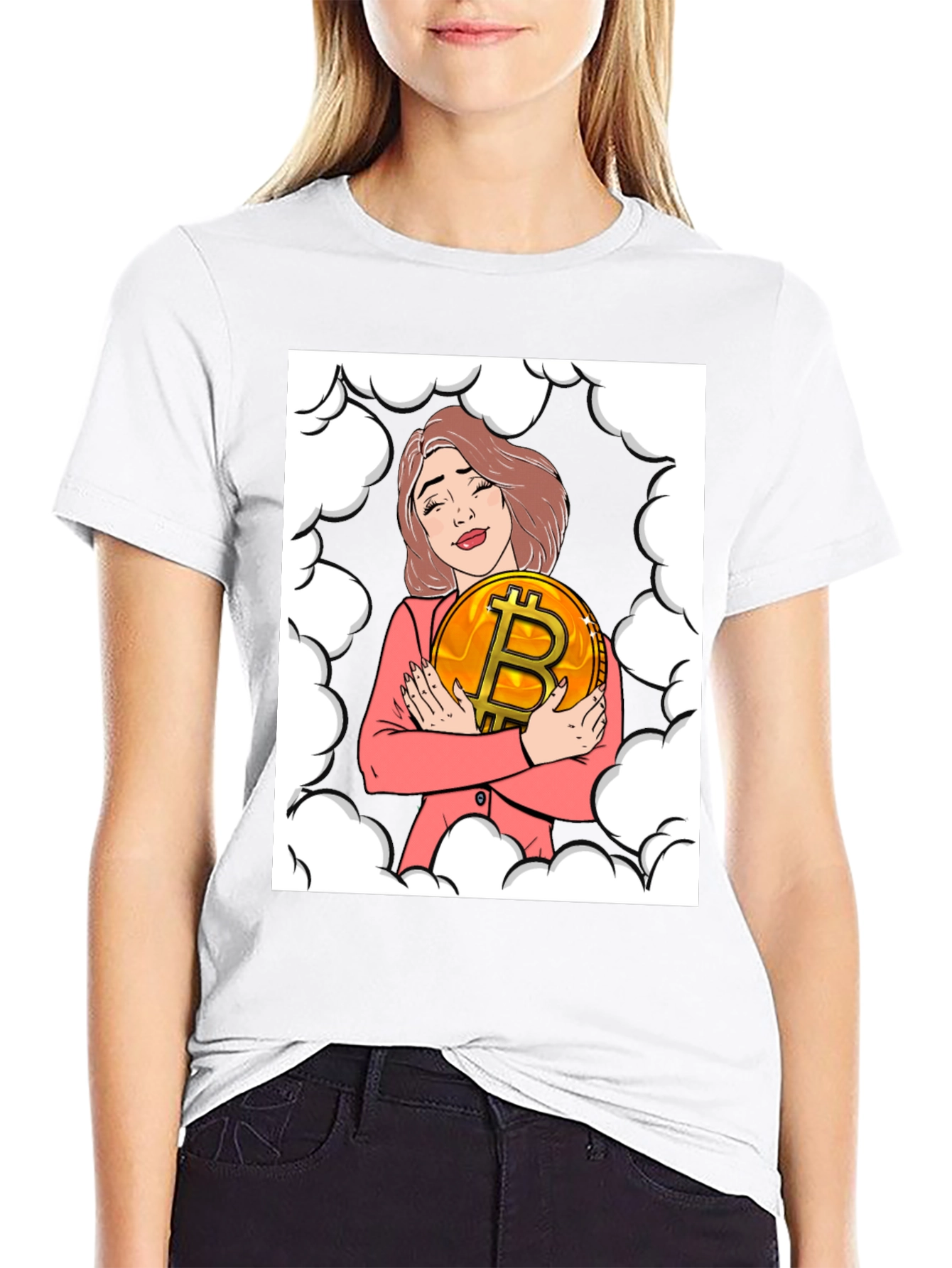 Bitcoin Girl T-Shirt - Crypto Fashion