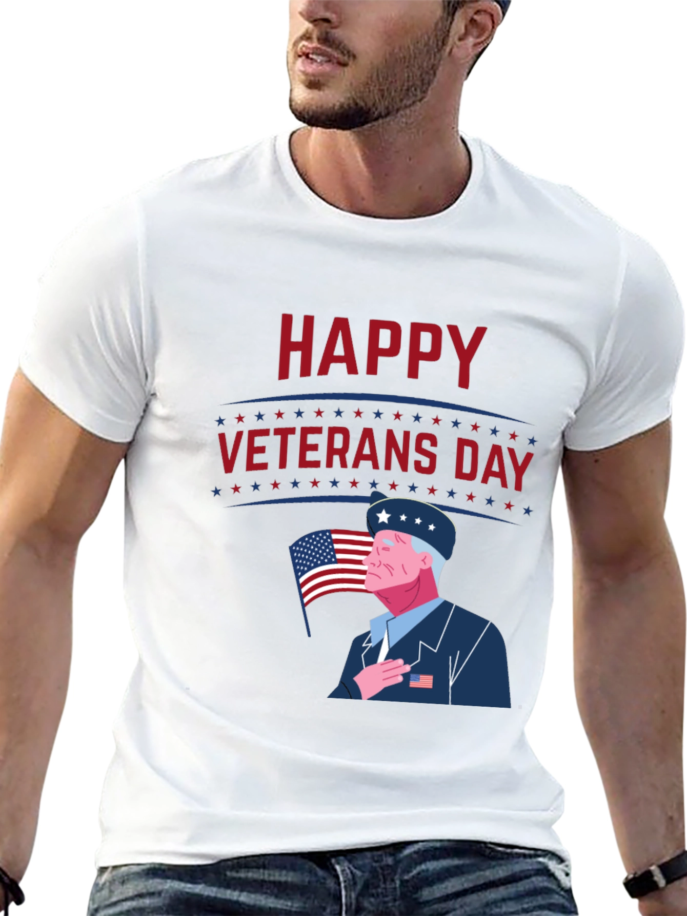 Happy Veterans Day Graphic T-Shirt