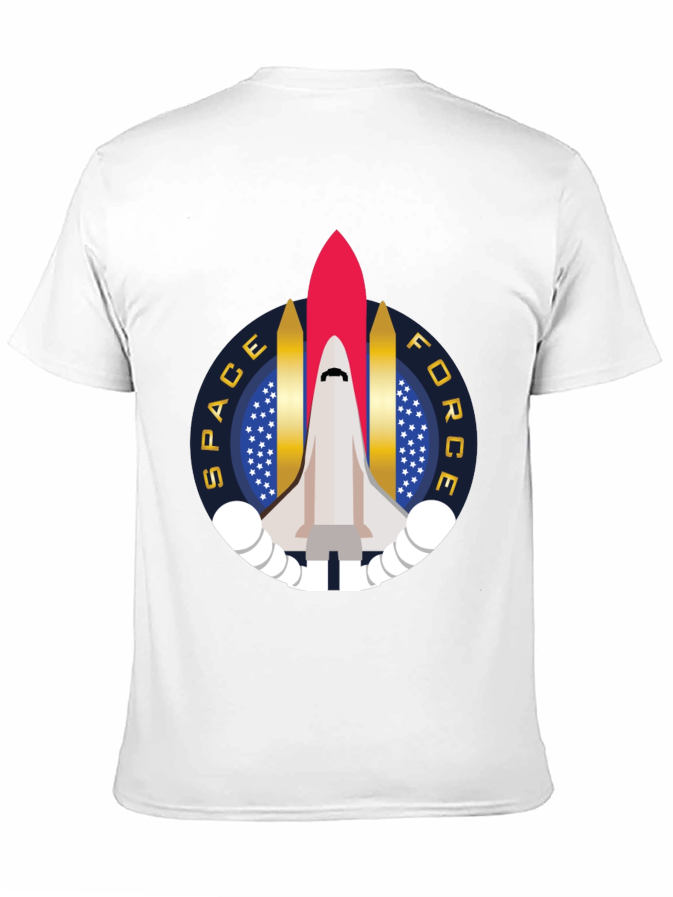 Space Force Rocket Graphic T-Shirt