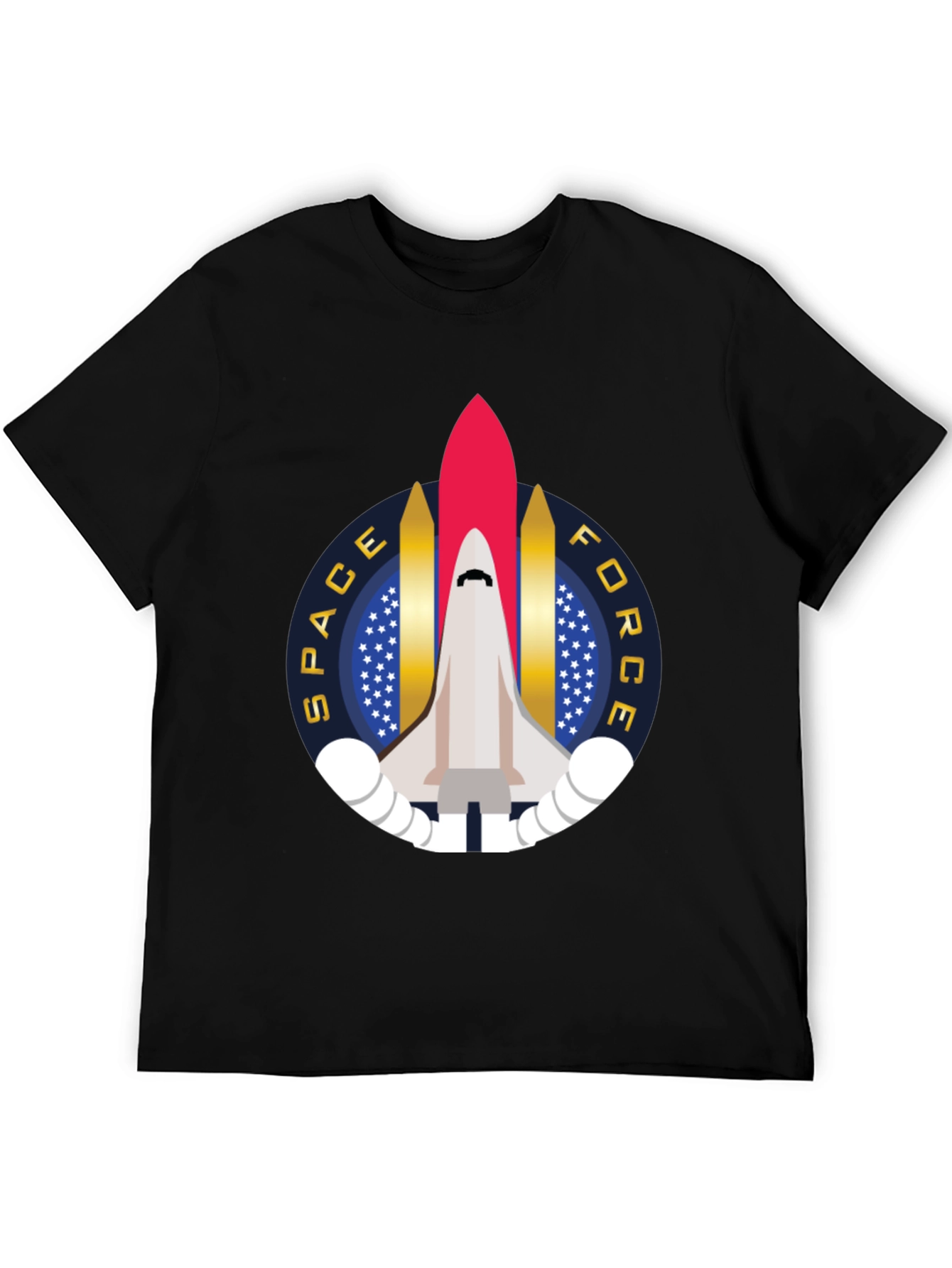 Space Force Rocket Graphic T-Shirt