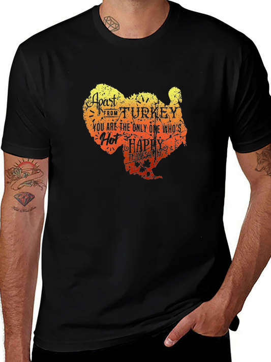 Funny Thanksgiving Turkey Graphic T-Shirt