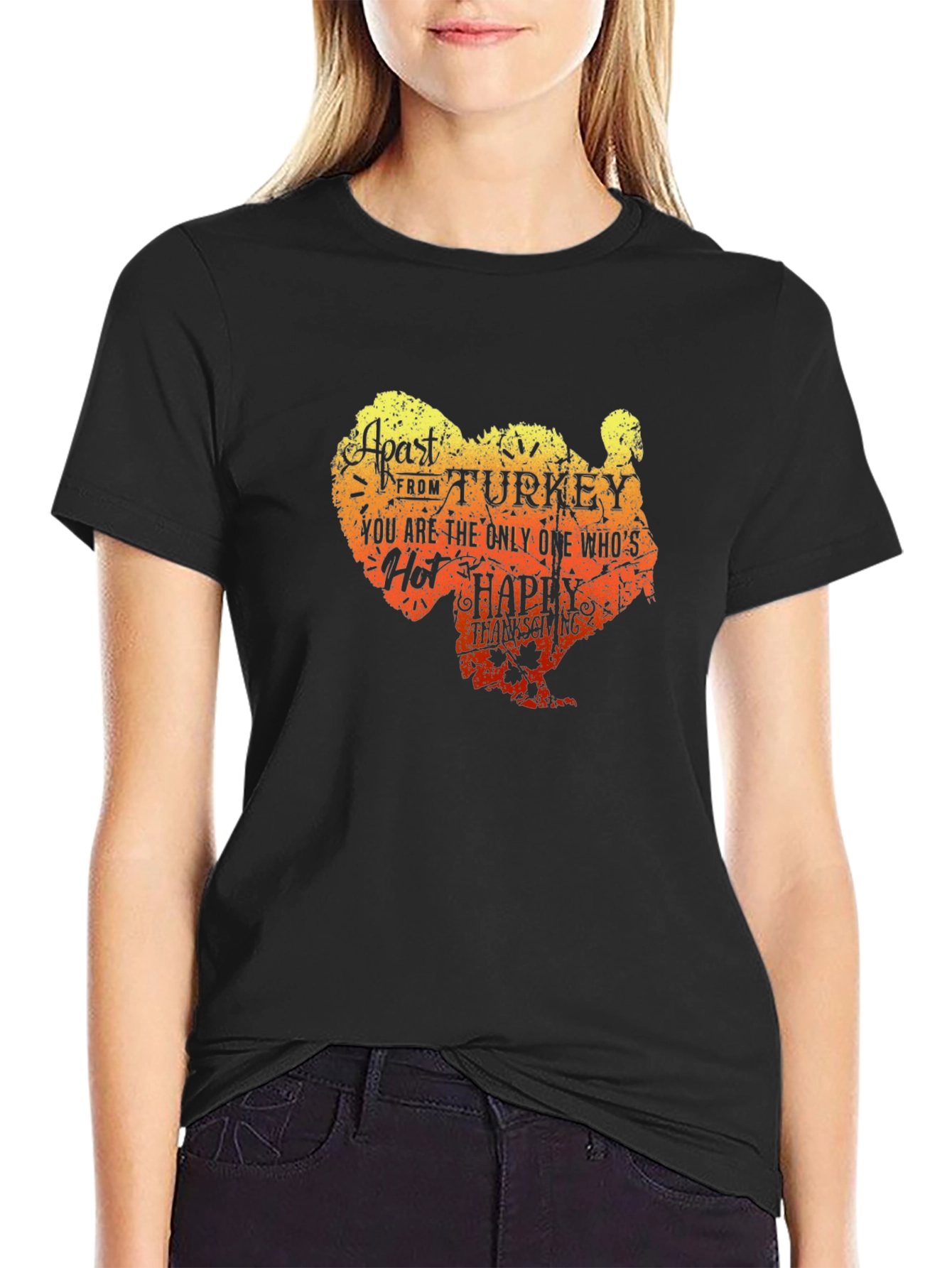 Funny Thanksgiving Turkey Graphic T-Shirt
