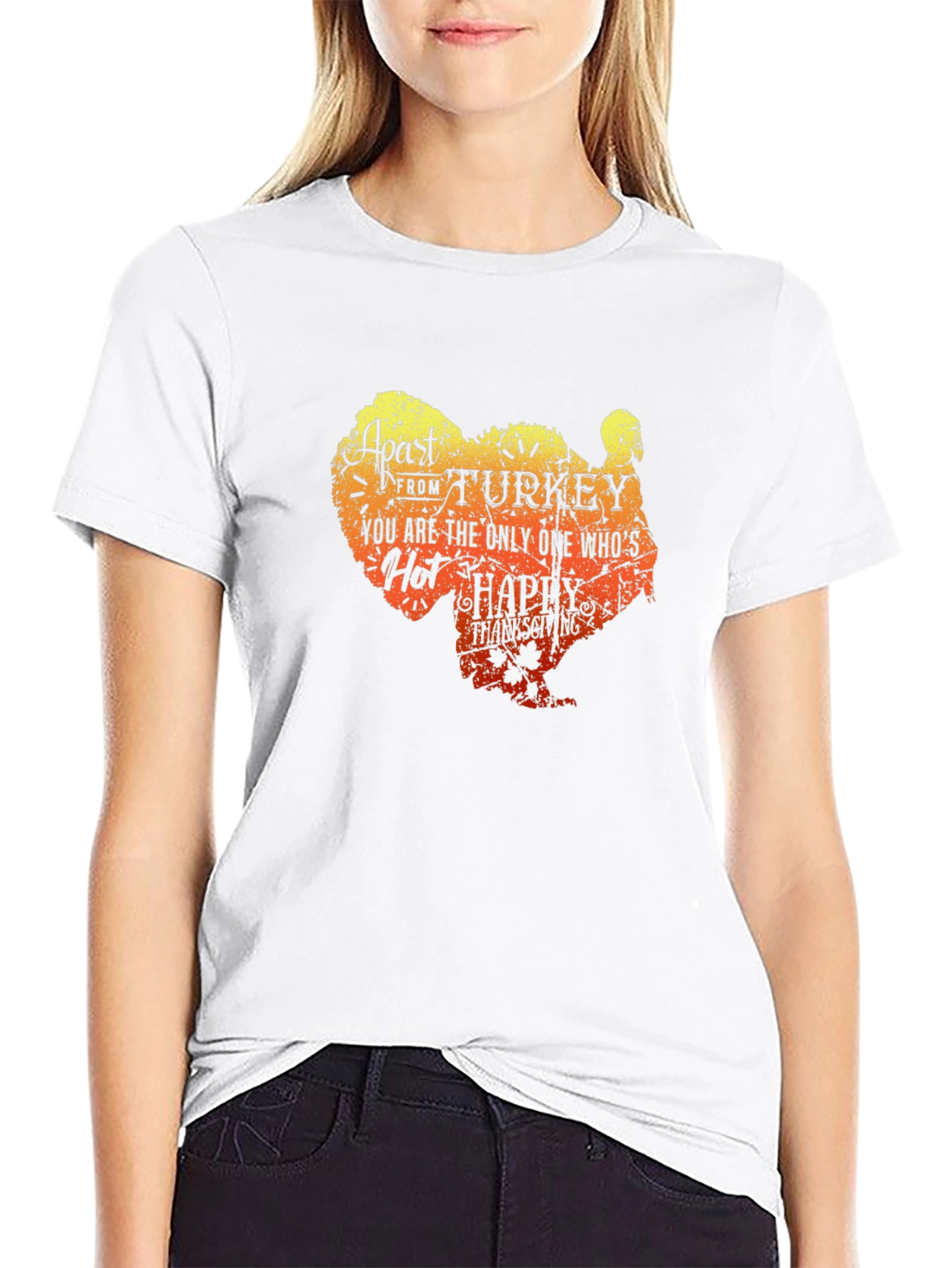 Funny Thanksgiving Turkey Graphic T-Shirt