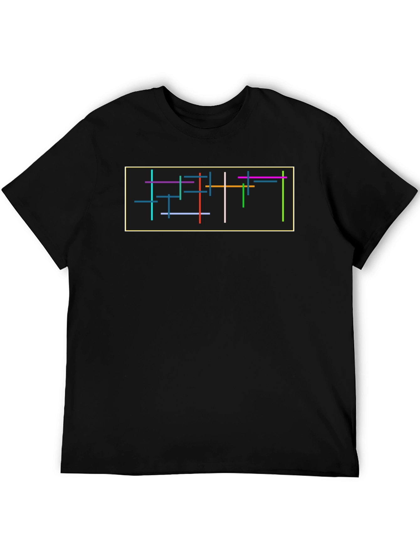 Abstract Lines Graphic Tee - Modern Art T-Shirt