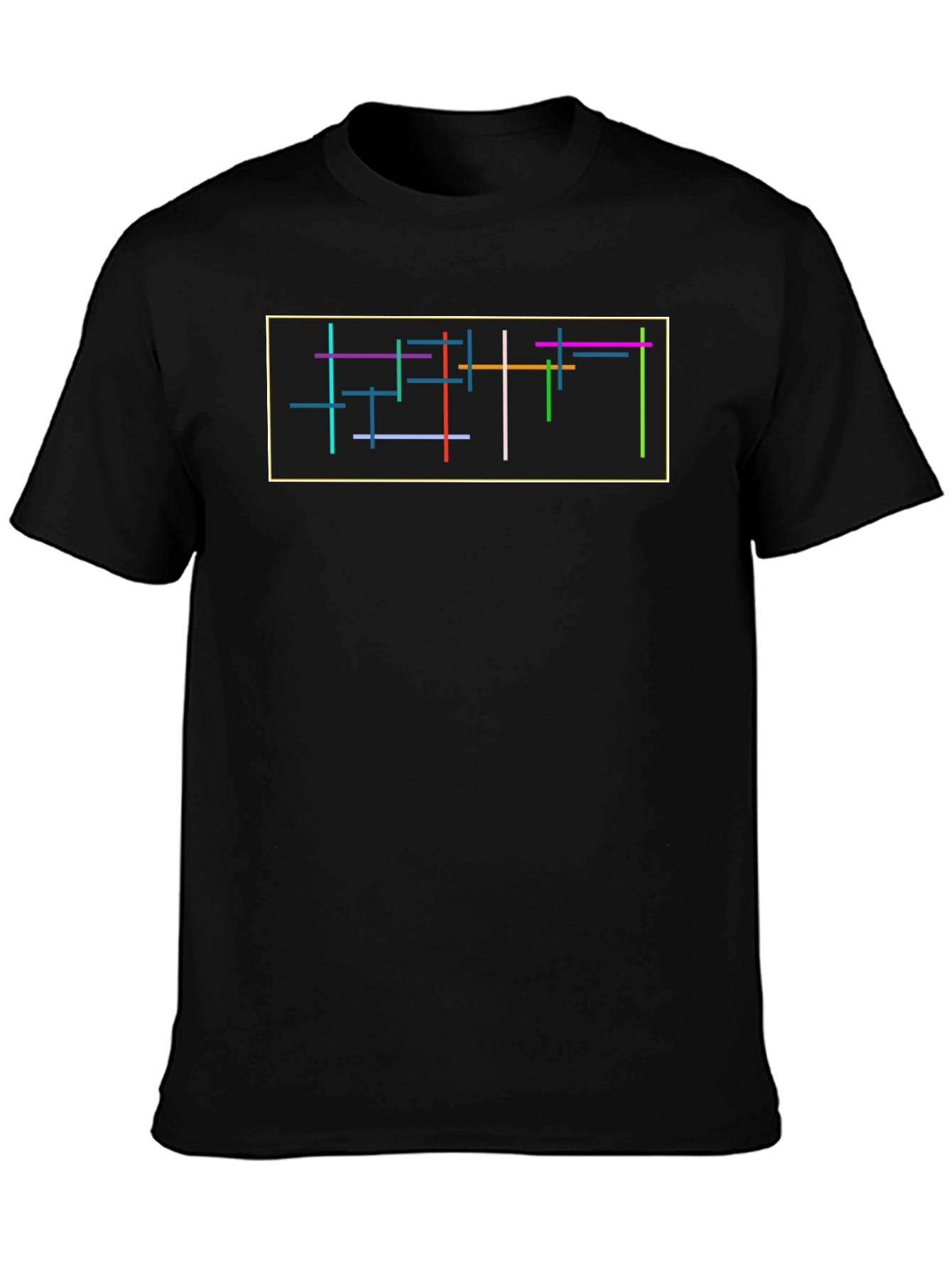 Abstract Lines Graphic Tee - Modern Art T-Shirt