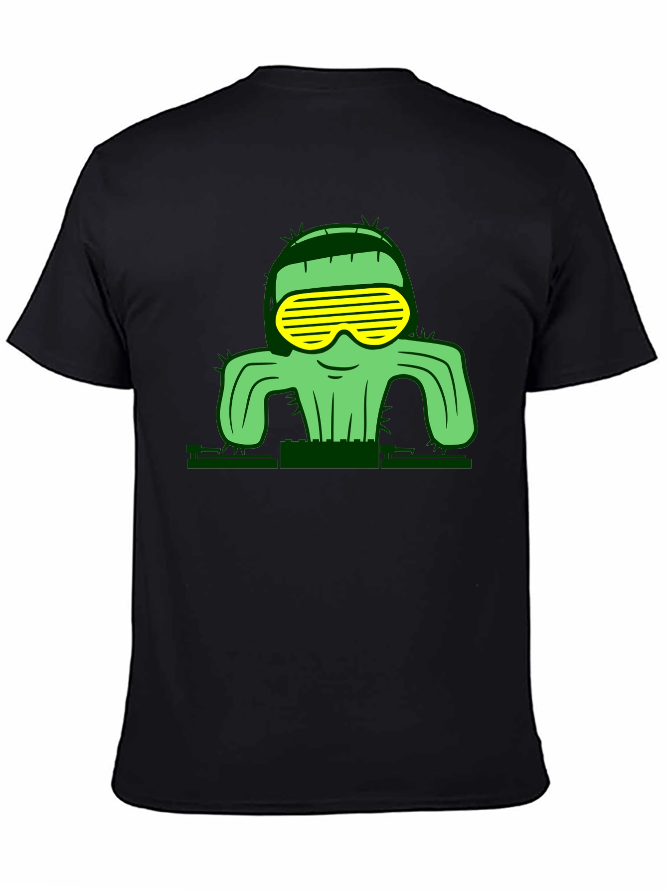 Cool Cactus Graphic T-Shirt - Black