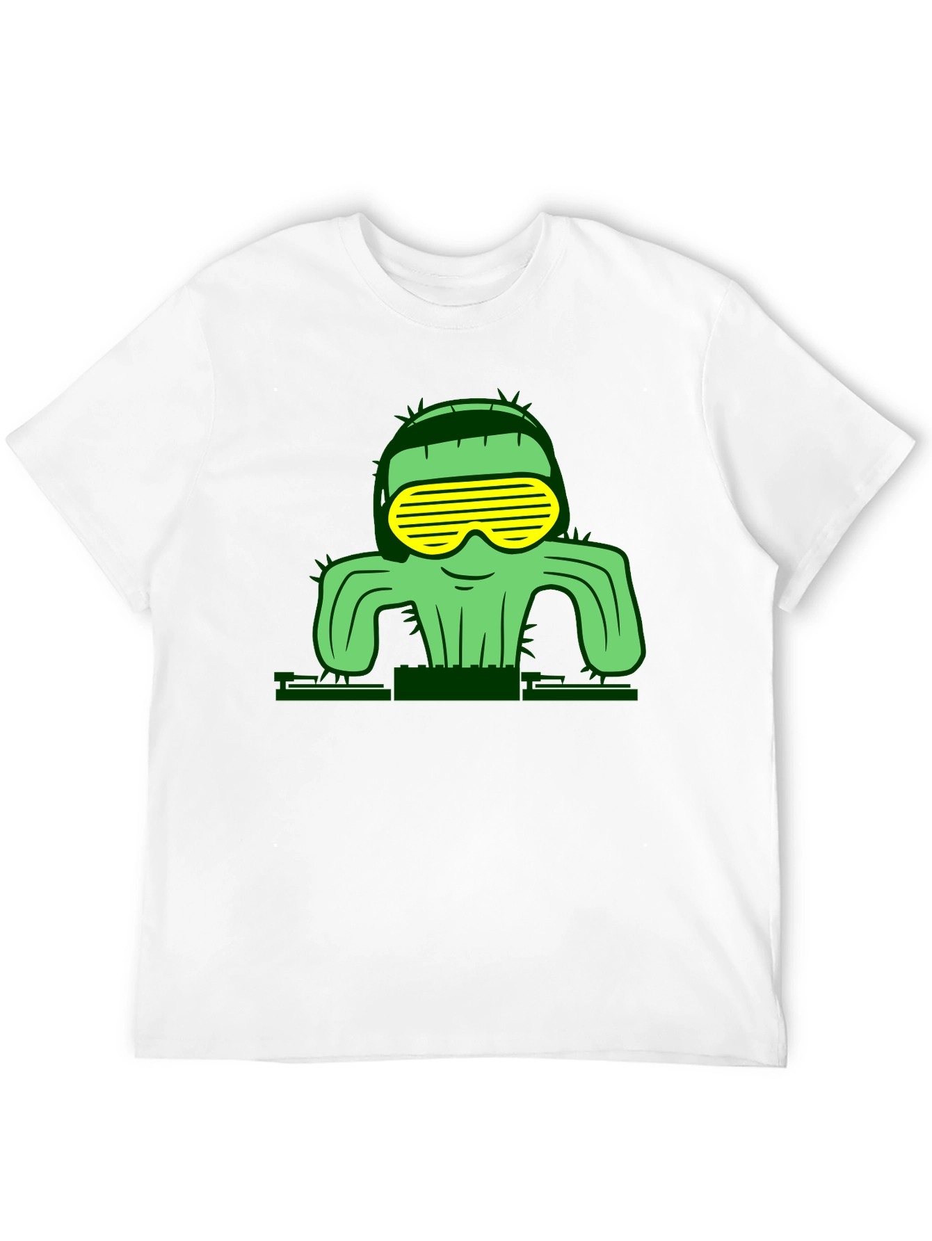 Cool Cactus Graphic T-Shirt - Black
