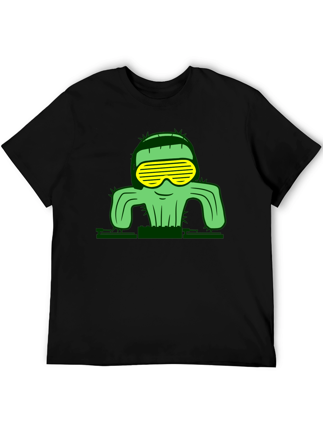 Cool Cactus Graphic T-Shirt - Black