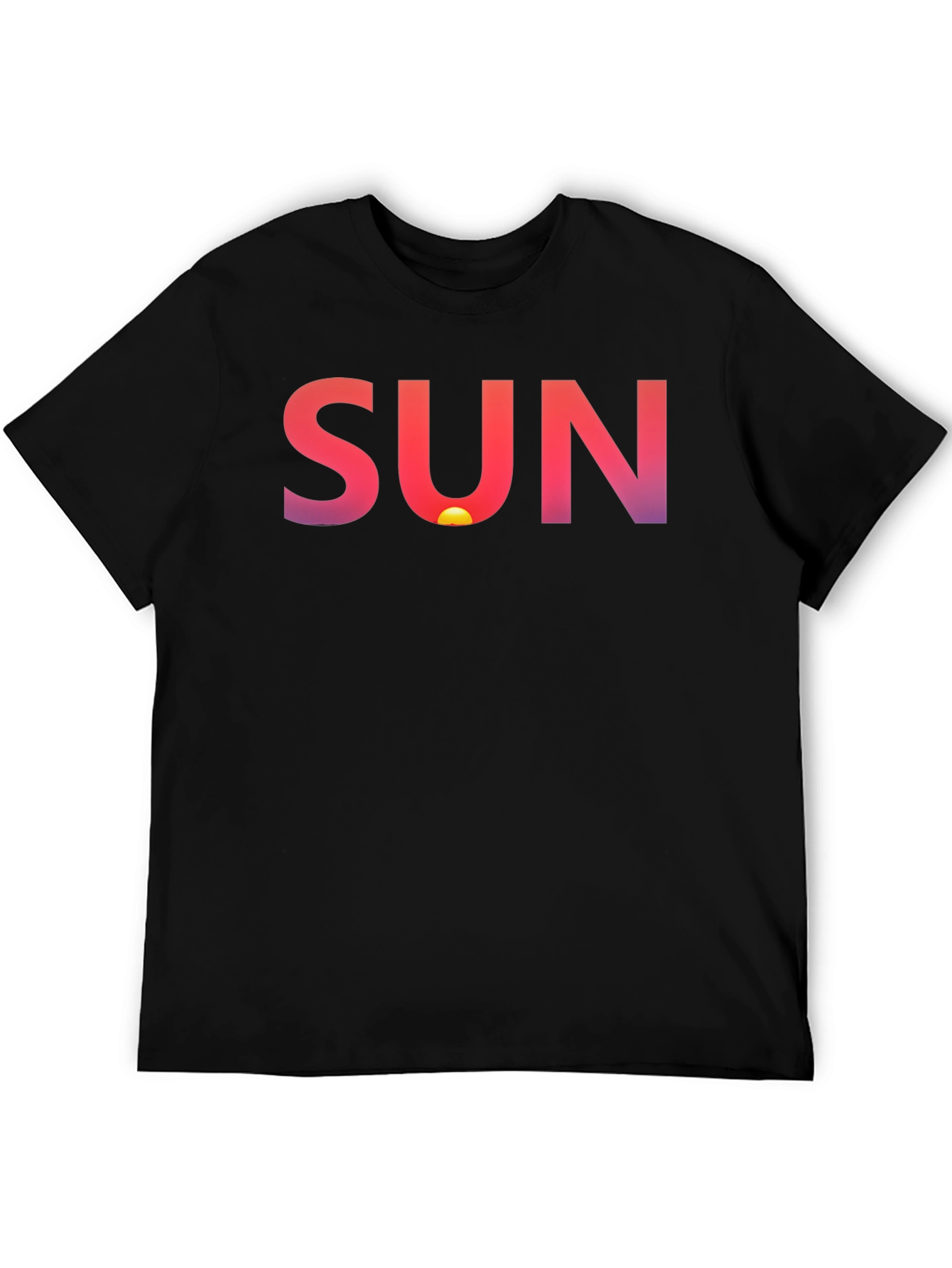 Sunset Graphic Tee - Soft Cotton Blend Casual Style