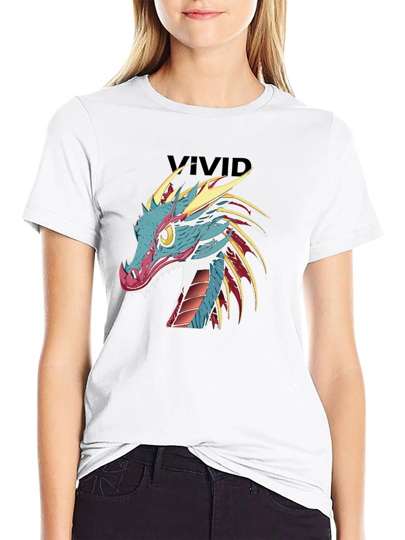 Dragon Graphic Black T-Shirt - Vivid Design