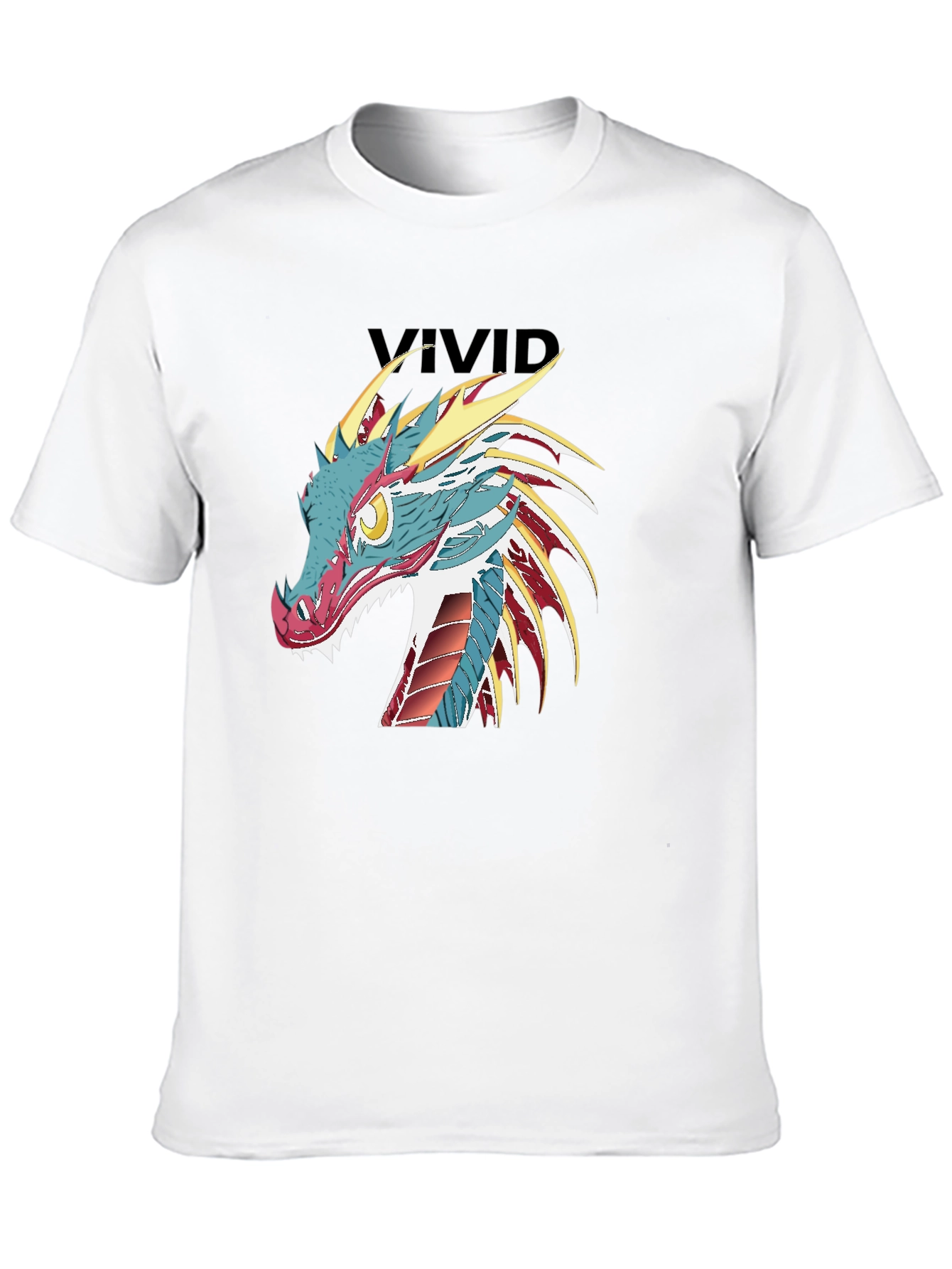 Dragon Graphic Black T-Shirt - Vivid Design