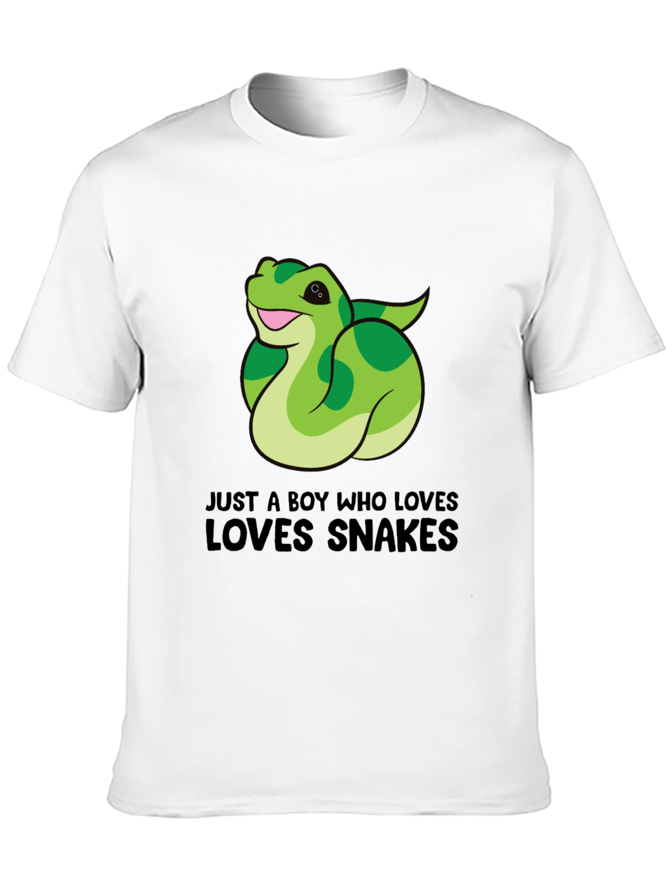 Boy Who Loves Snakes Graphic T-Shirt
