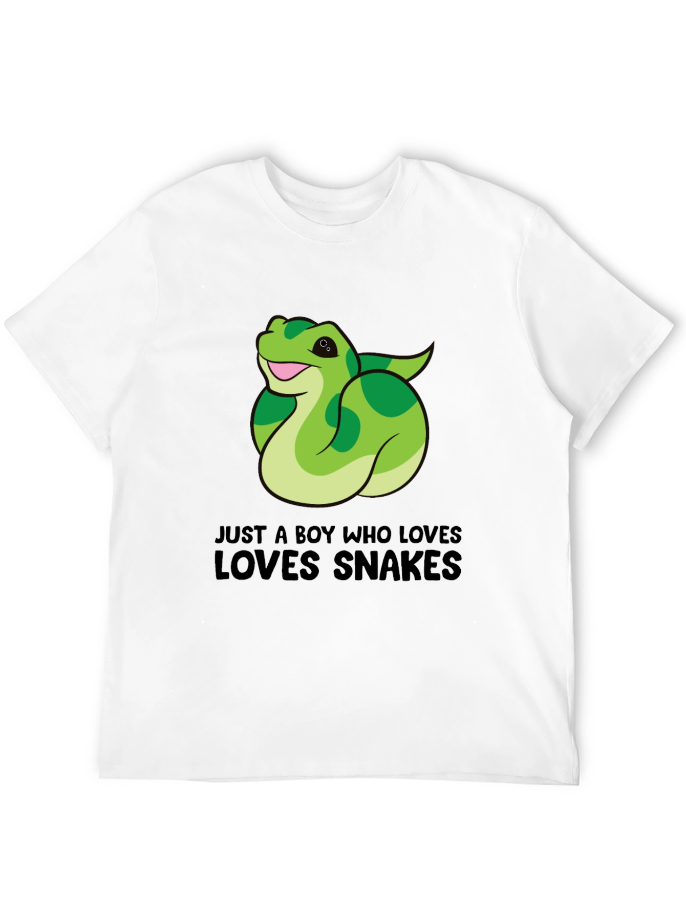 Boy Who Loves Snakes Graphic T-Shirt