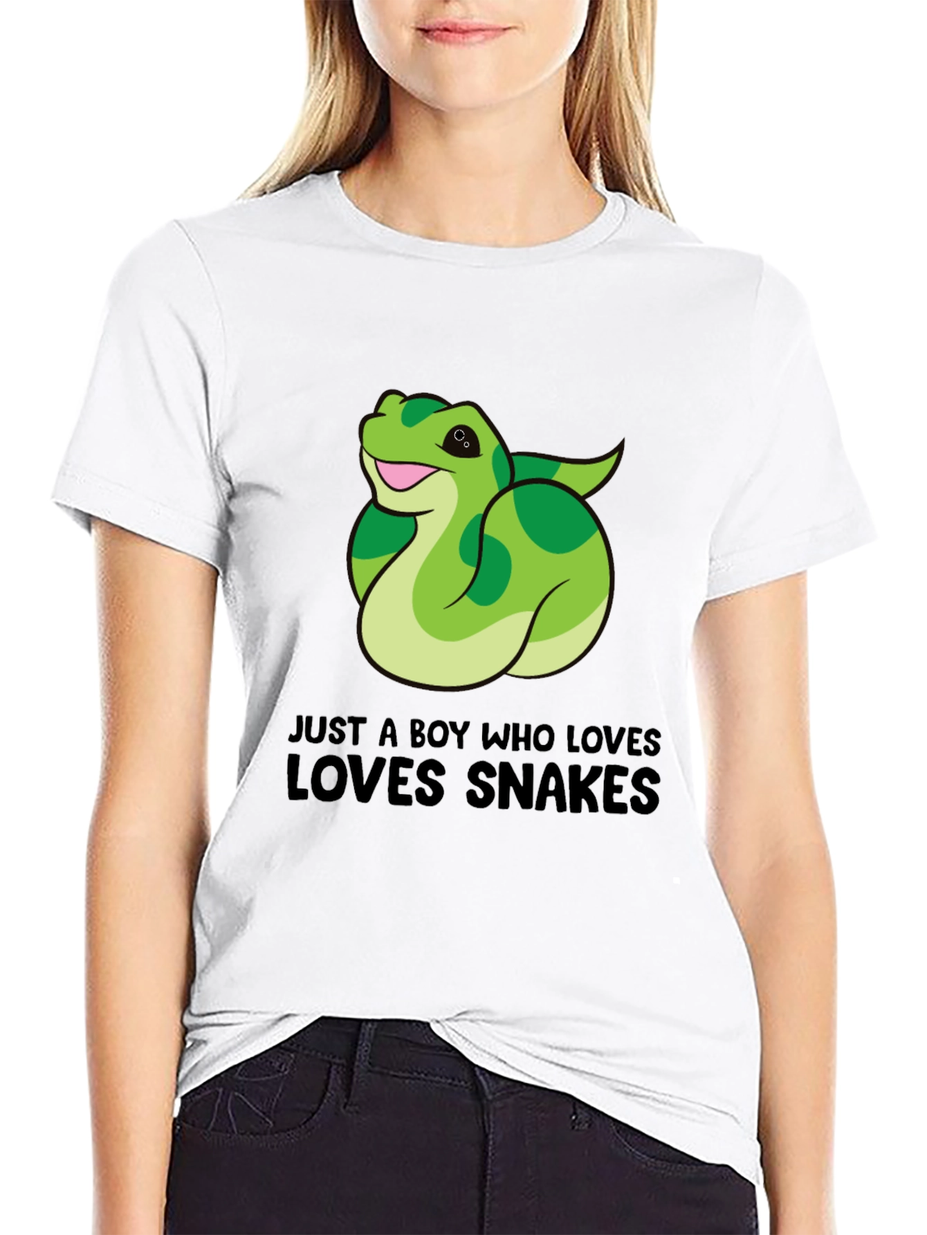 Boy Who Loves Snakes Graphic T-Shirt