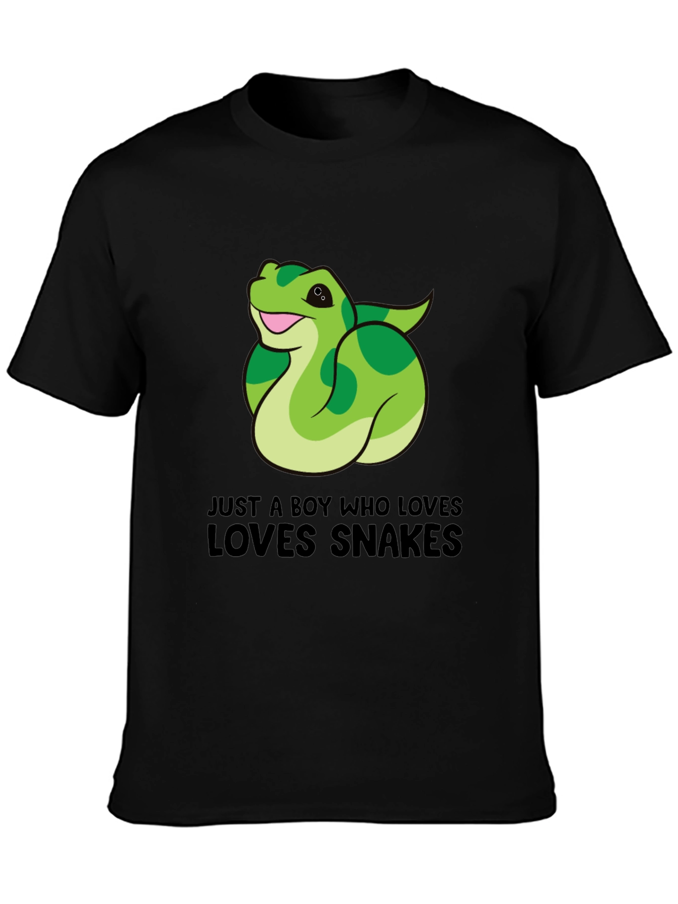 Boy Who Loves Snakes Graphic T-Shirt