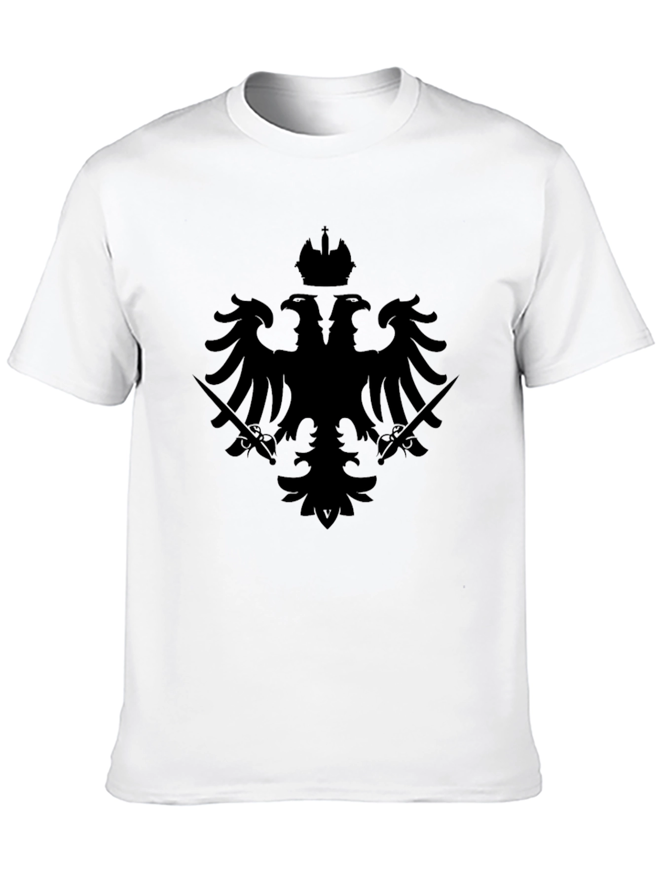 Black Double-Headed Eagle Crown T-Shirt