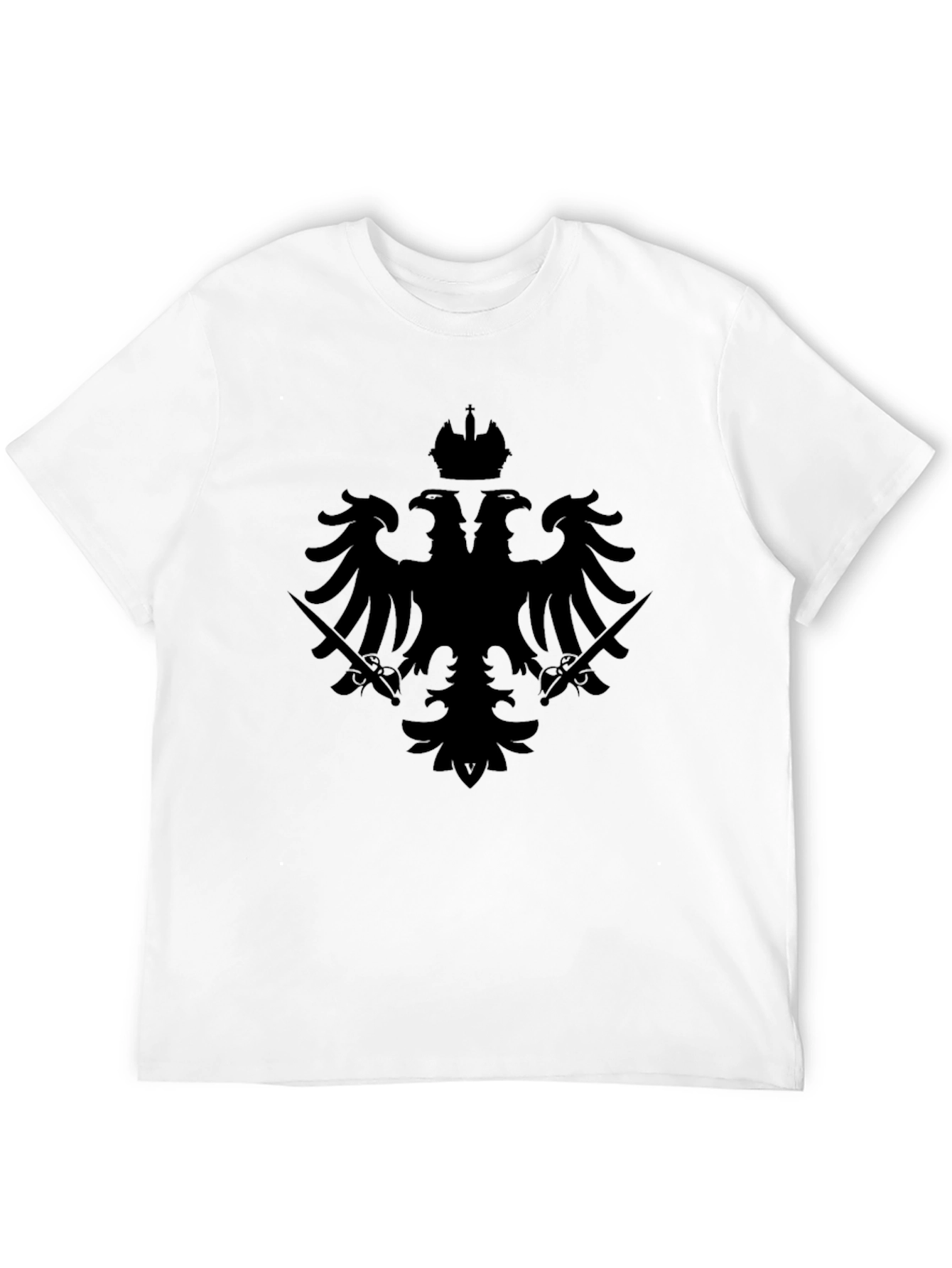 Black Double-Headed Eagle Crown T-Shirt