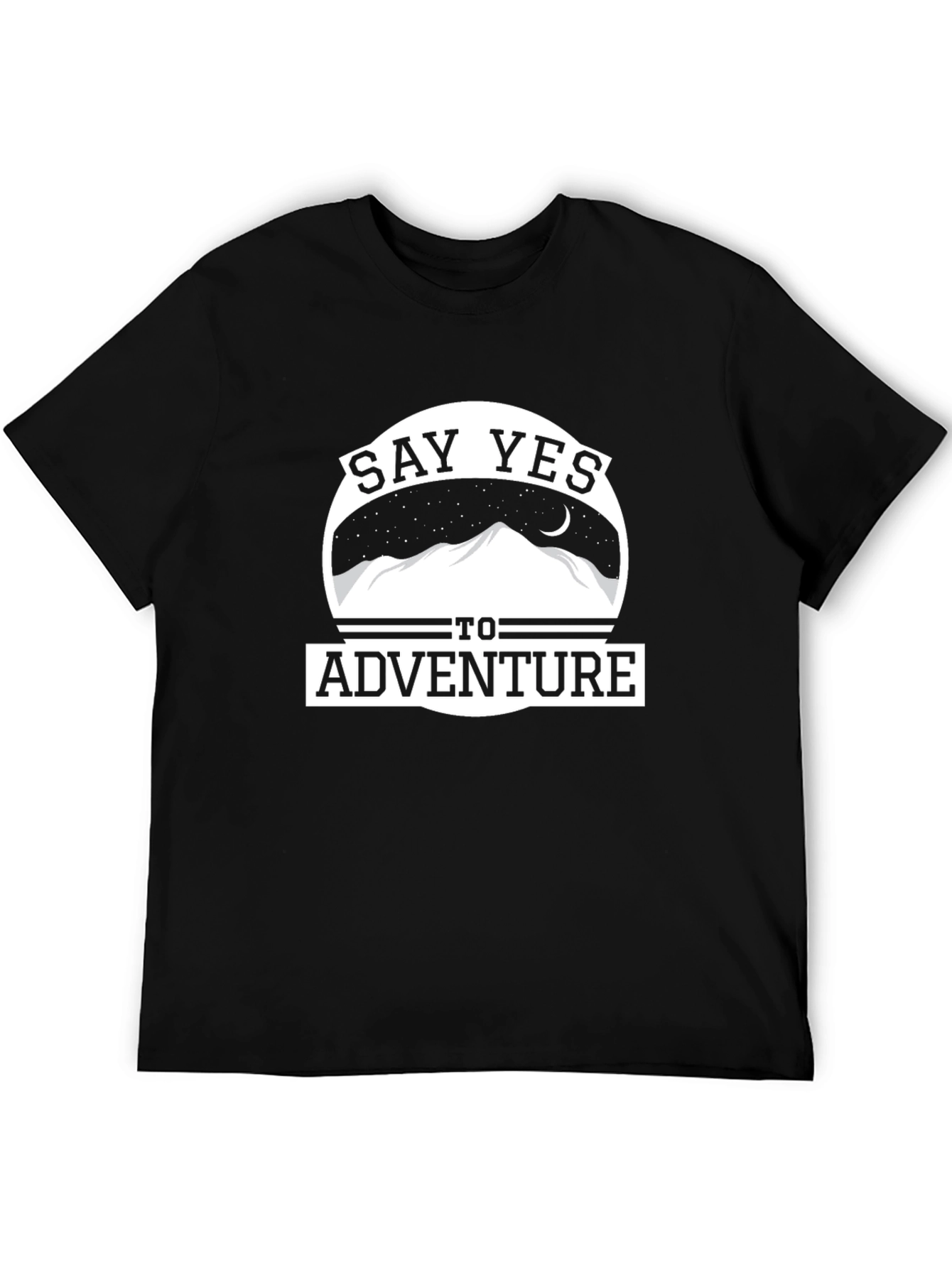 Say Yes to Adventure Black T-Shirt
