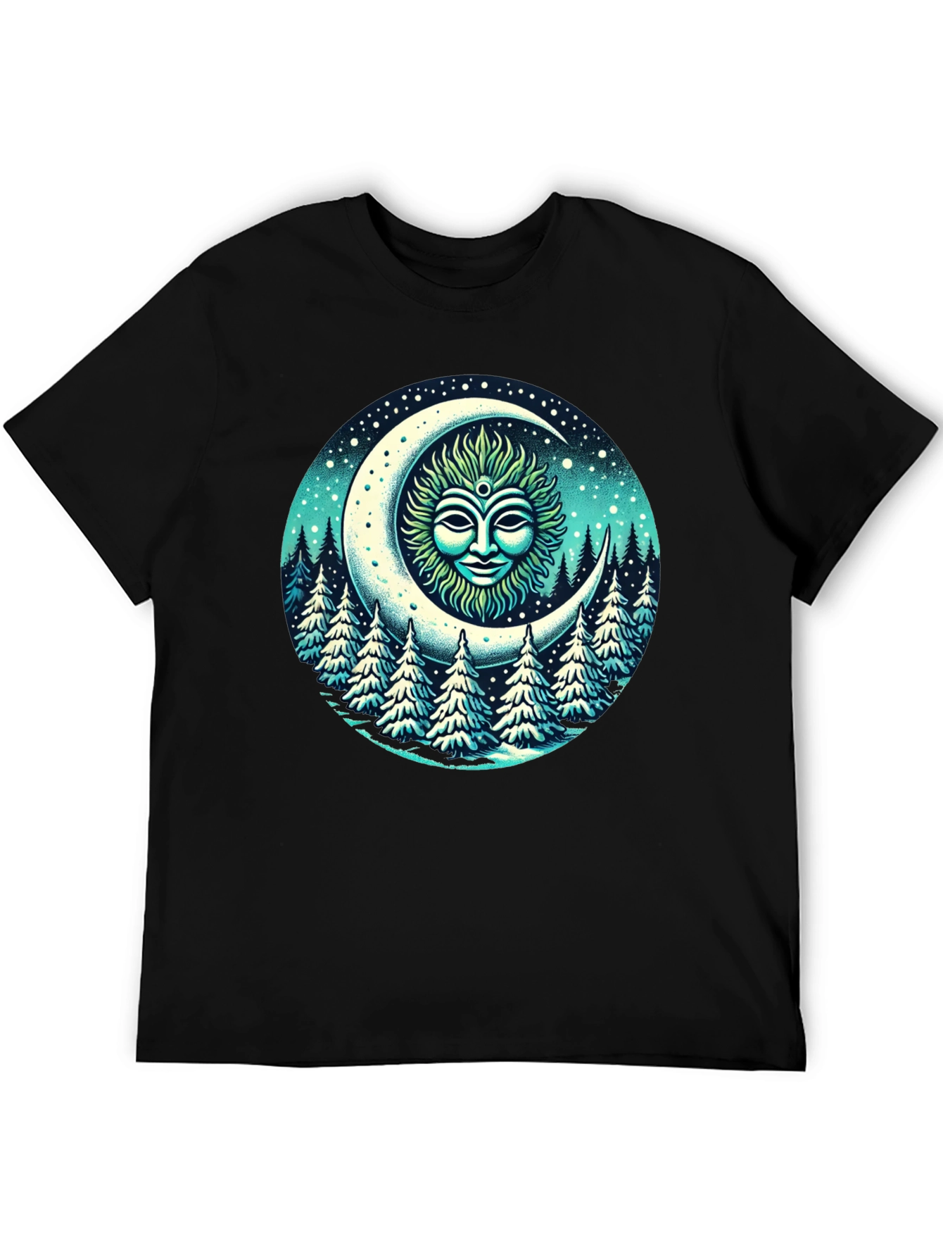 Celestial Moon Forest T-Shirt