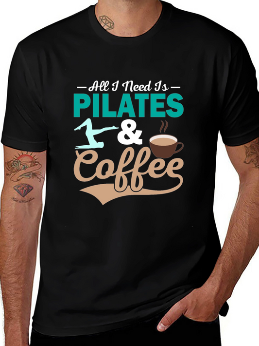 Pilates & Coffee T-Shirt - Relaxed Fit